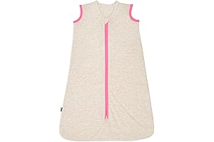 Halo SleepSack Swaddle, 1.0 TOG, Oatmeal/Pink, Large