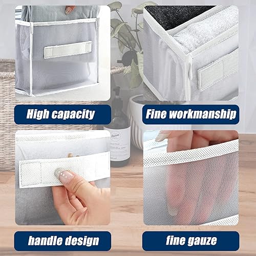 Miniatura 3 de Wardrobe Clothes Organizer for Folded Clothes 9 Compartment Mesh Collapsible Clothes Organizer Suitable for Folded Jeans Pants Sweaters Sweatshirts