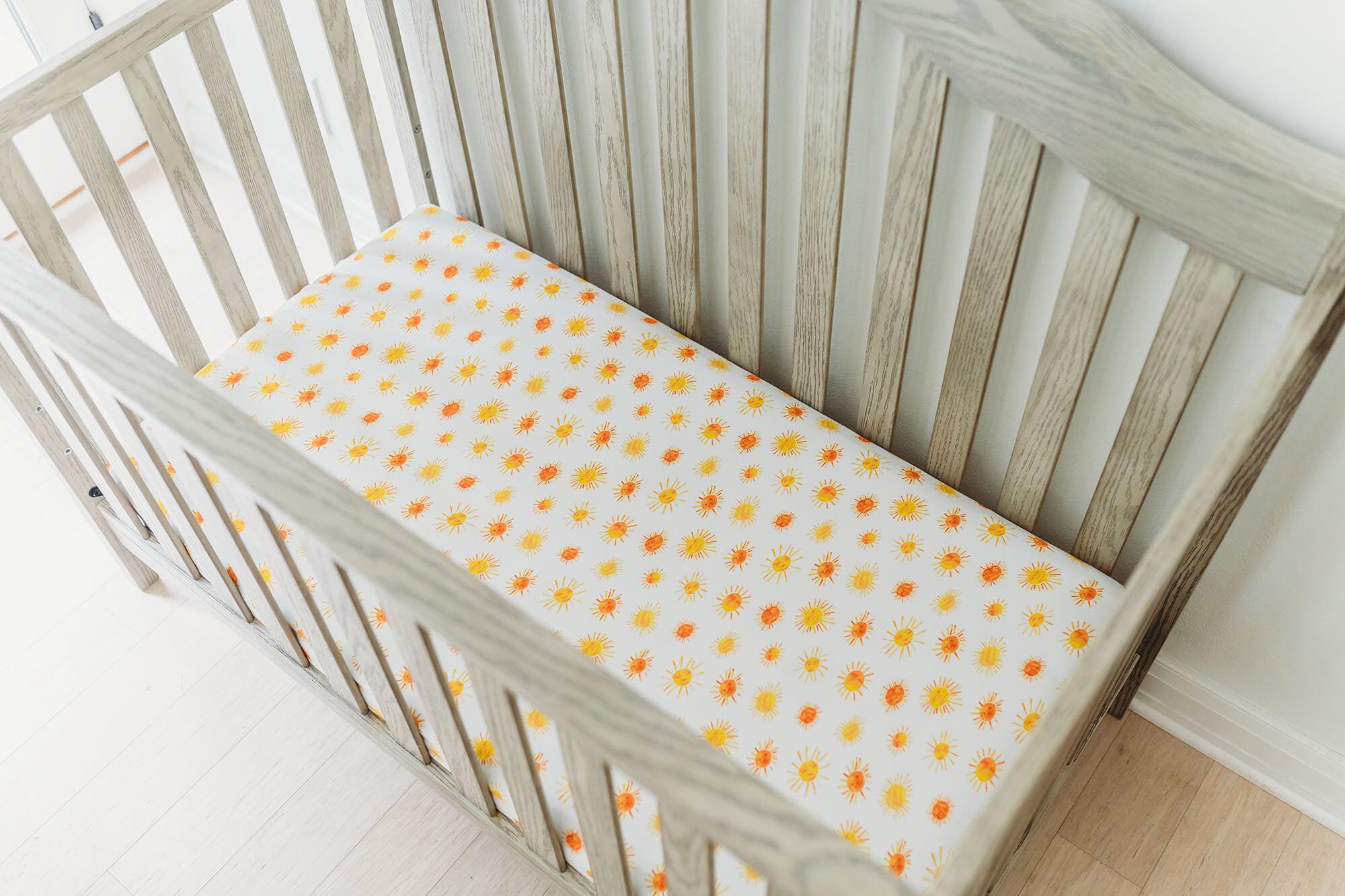 L'ovedbaby Lenzuola per culla biologica, confezione da 2, Sunny Day (set scatola)