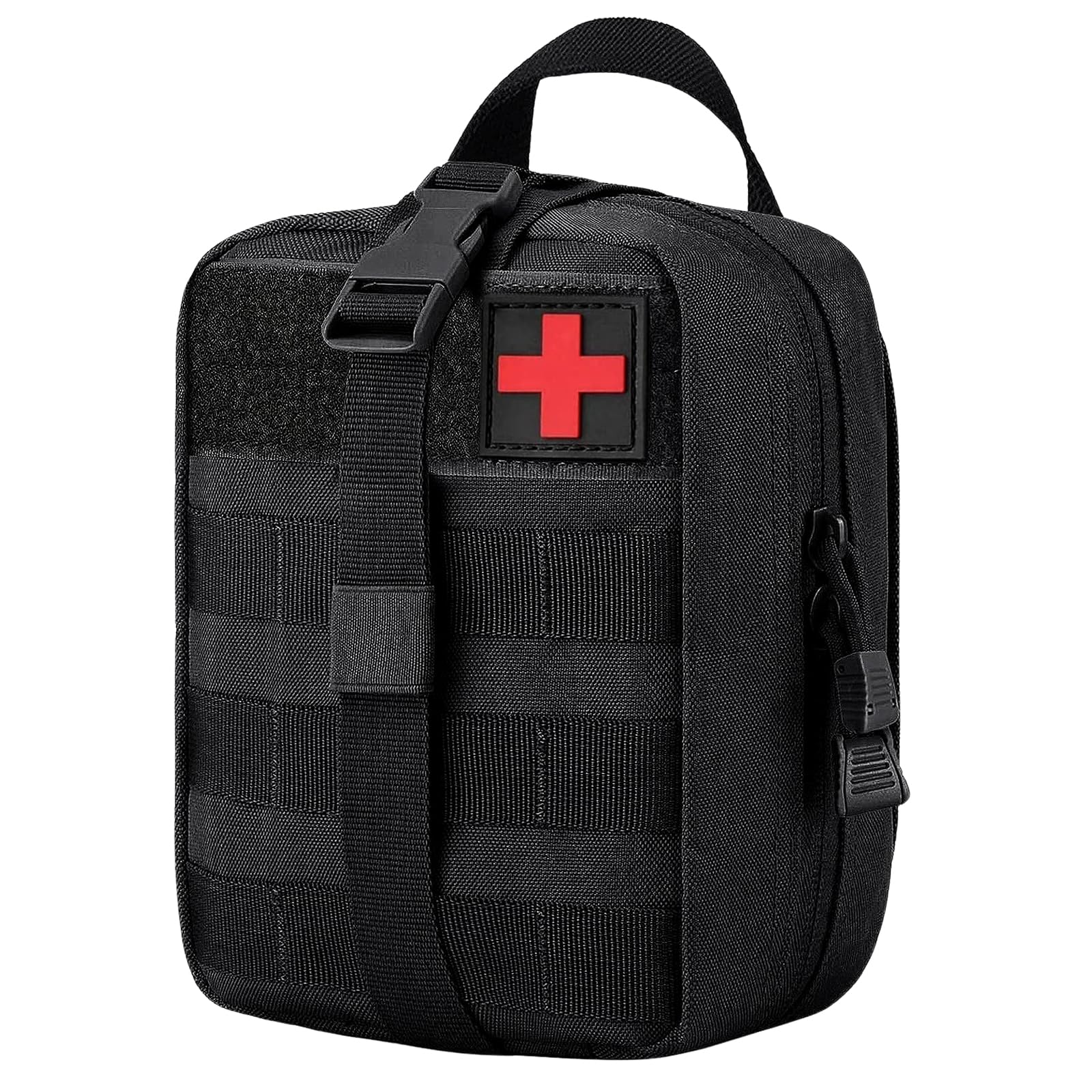 Borsa di Pronto Soccorso Tattico, Borsa Medico Smontabile Impermeabile, Sacchetto Emergenza Tattica Medico, Tattica Vuota Tasca, Kit Pronto Soccorso Trekking per Viaggio Campeggio (Nero)