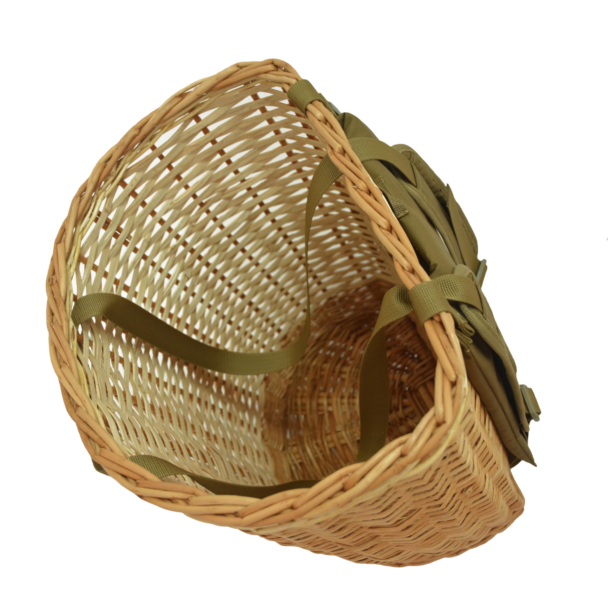 Acropolis PHG-5 Pilzbeutel – Weidenkorb für Erwachsene und Kinder – Haversack Bushcraft Taschen – Gärtner Erntekorb – Futterbeutel zum Wandern, Morcheln, Camping, Jagd, Größe XL