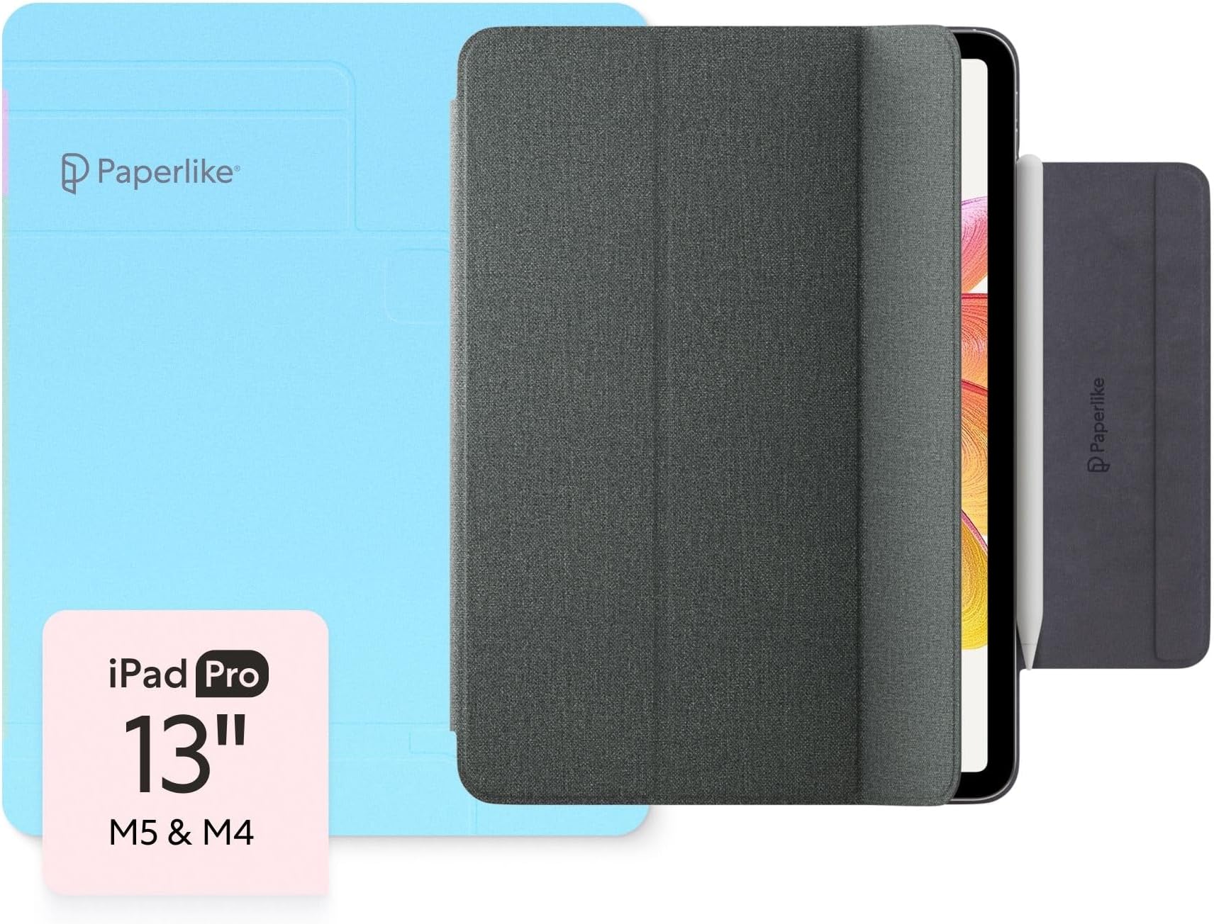 - Folio Case for iPad Pro 13 inch (M5 / M4) - Magnetic, Lightweight, Slim, Protective case with Apple Pencil Charging, auto Sleep/Wake