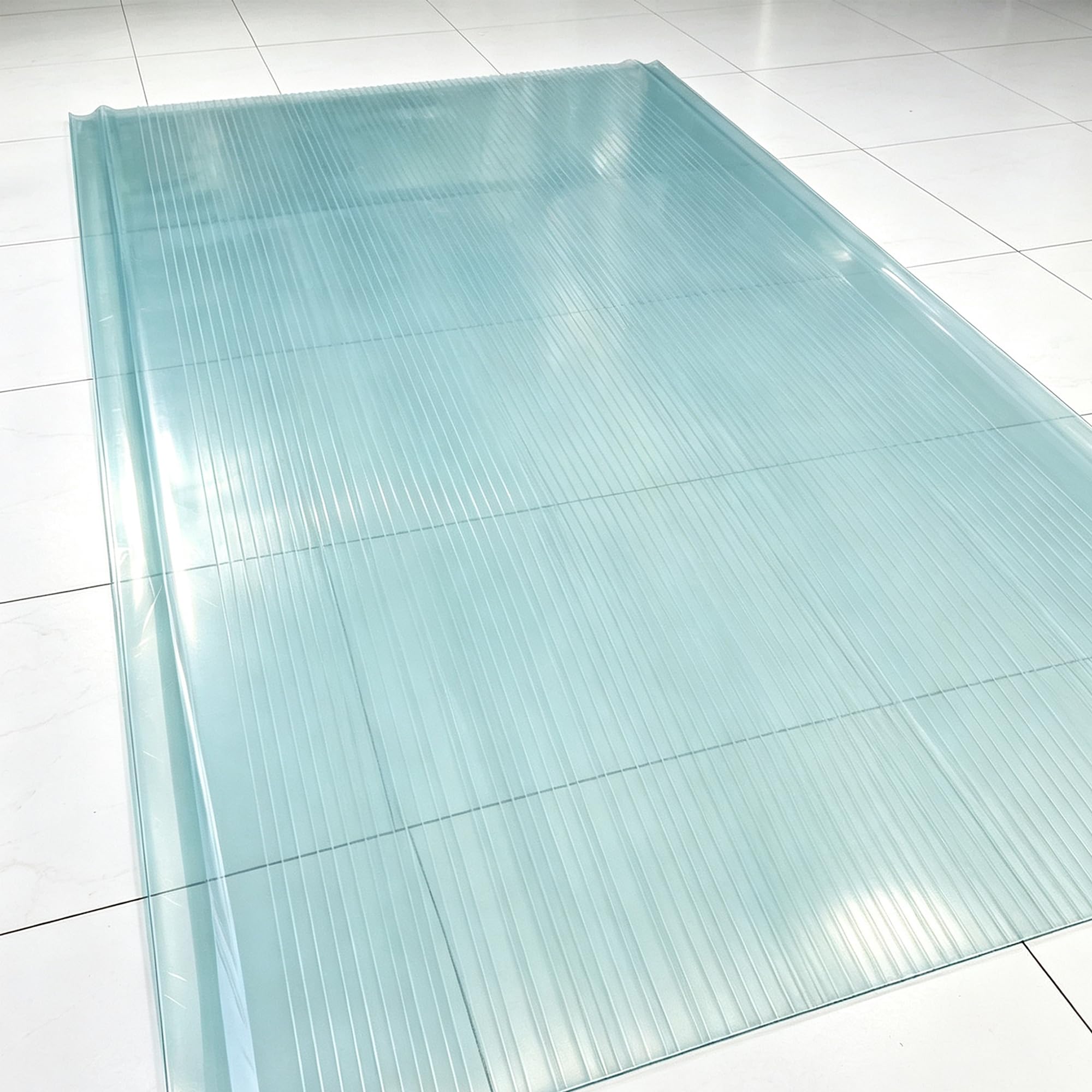 Hoja de Policarbonato 100 x 1650 cm Resistentes a Los Rayos UV Placa de Invernadero Transparente Fácil de Cortar para Jardín Al Aire Libre, 1.8mm
