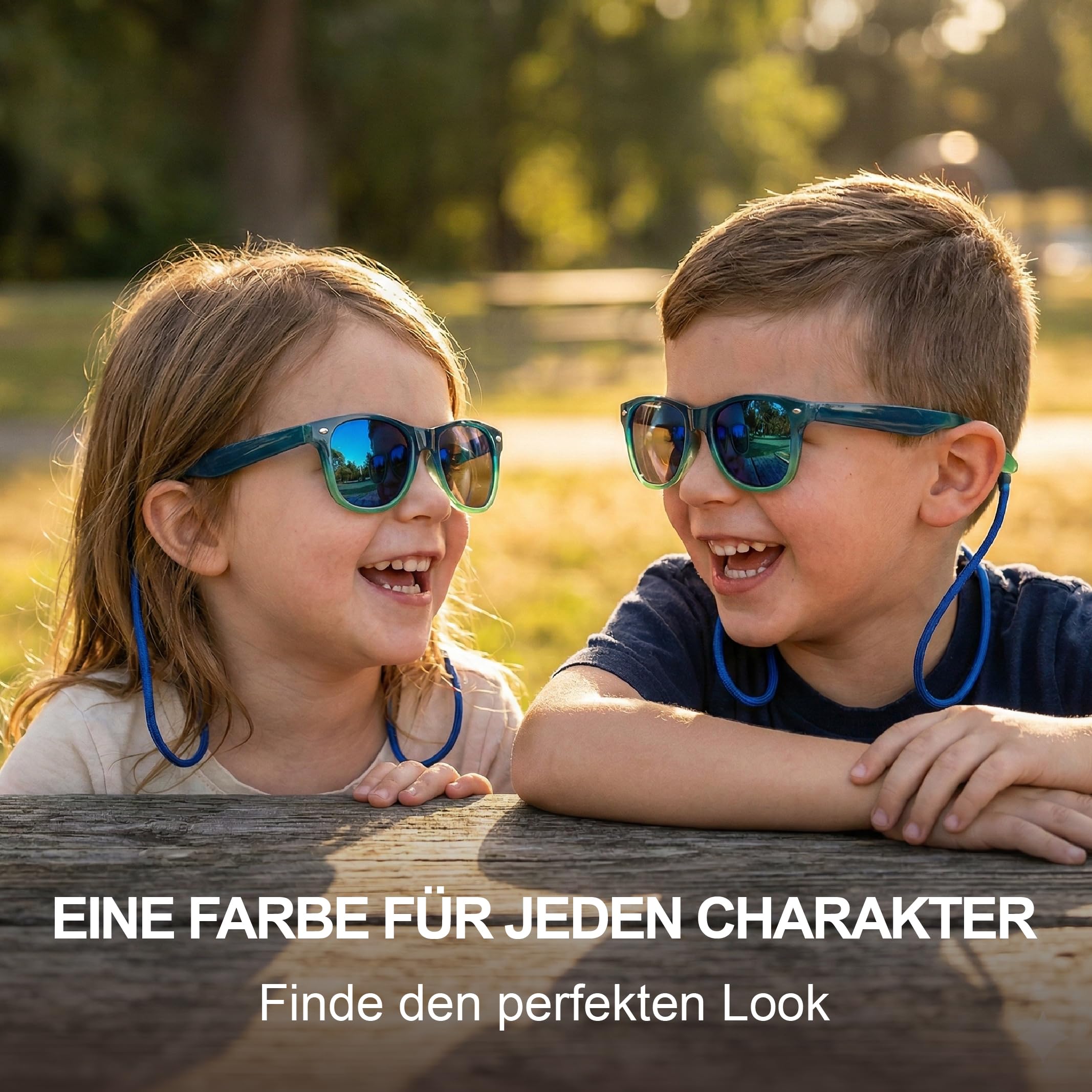 Kiddus Okulary Polaryzacyjne dla Dziewczynek, Chłopców i Nastolatków Od 6 lat. UV400 100% Ochrona przed Promieniami Ultrafioletowymi. Stylowo, Modny, Fantastyczny, Fabulous