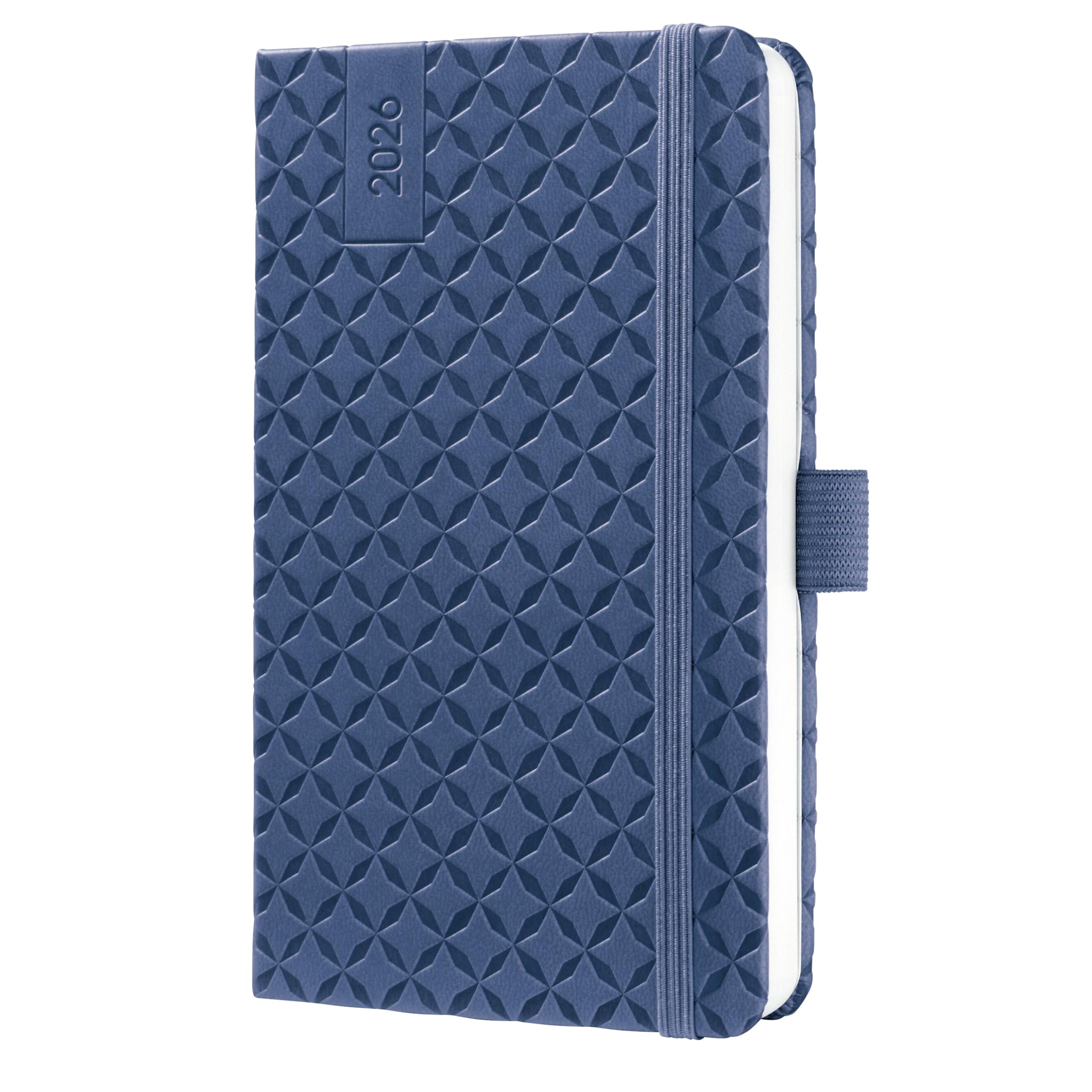 SIGEL J6100 Weekly planner Jolie 2026-1 year - approx. A6 - Indigo Blue - 2 pages = 1 week - hardcover - 80 gsm - blue - 174 p. - FSC-certified