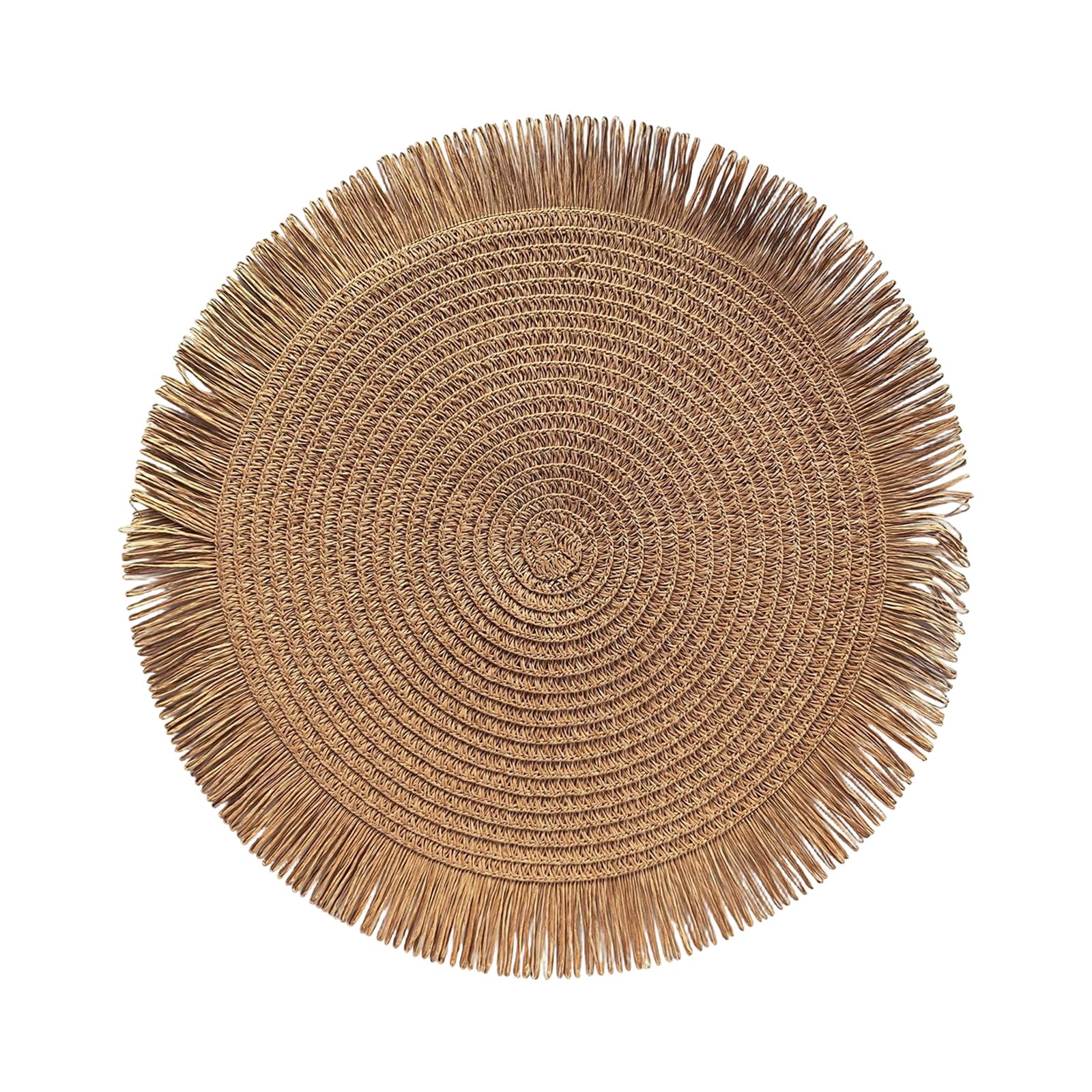Zxfdsfdbnm Special Decorated Edged Placemat for Elegant Dining and Safe Round Place Mats Fringed Table Mats