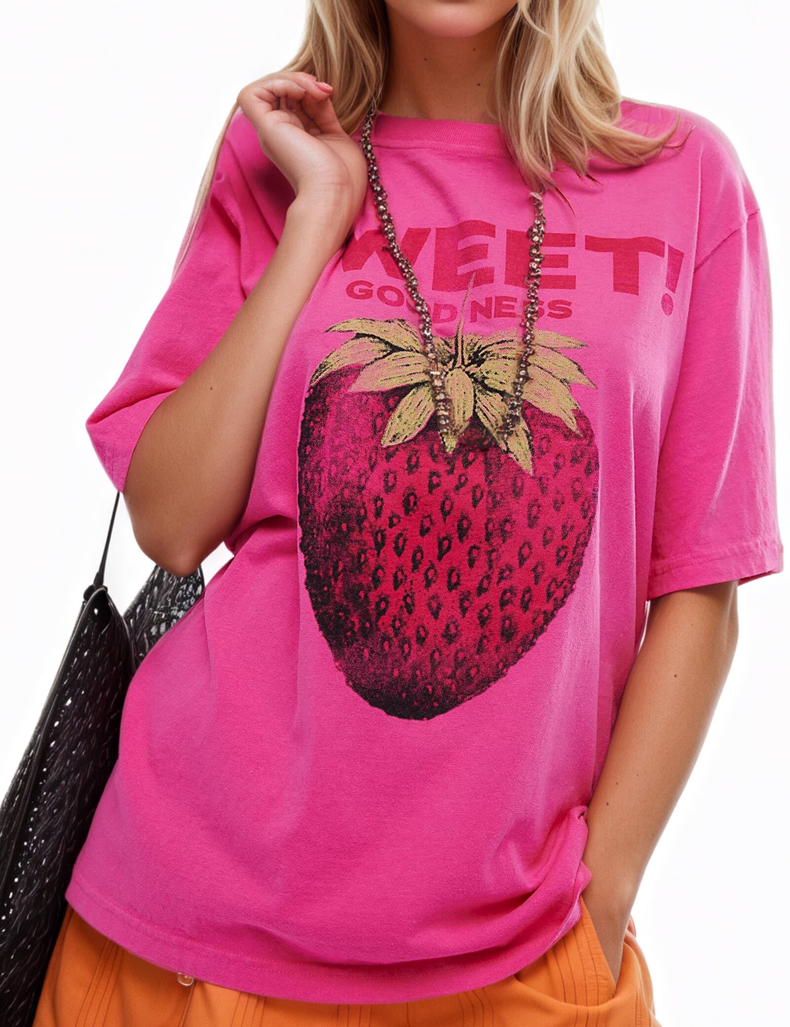 Women's Cottton Oversized Harvest Vintage Floral Graphic Tees Y2K Tops Summer Casual Streetwear T-Shirt