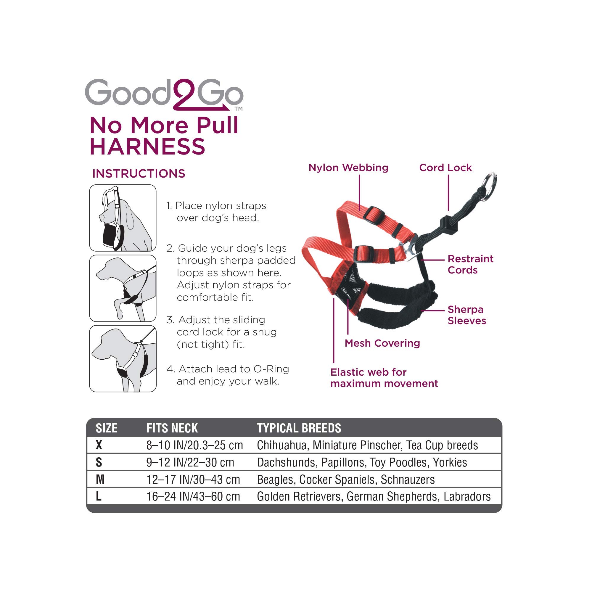 good2go harness front walking