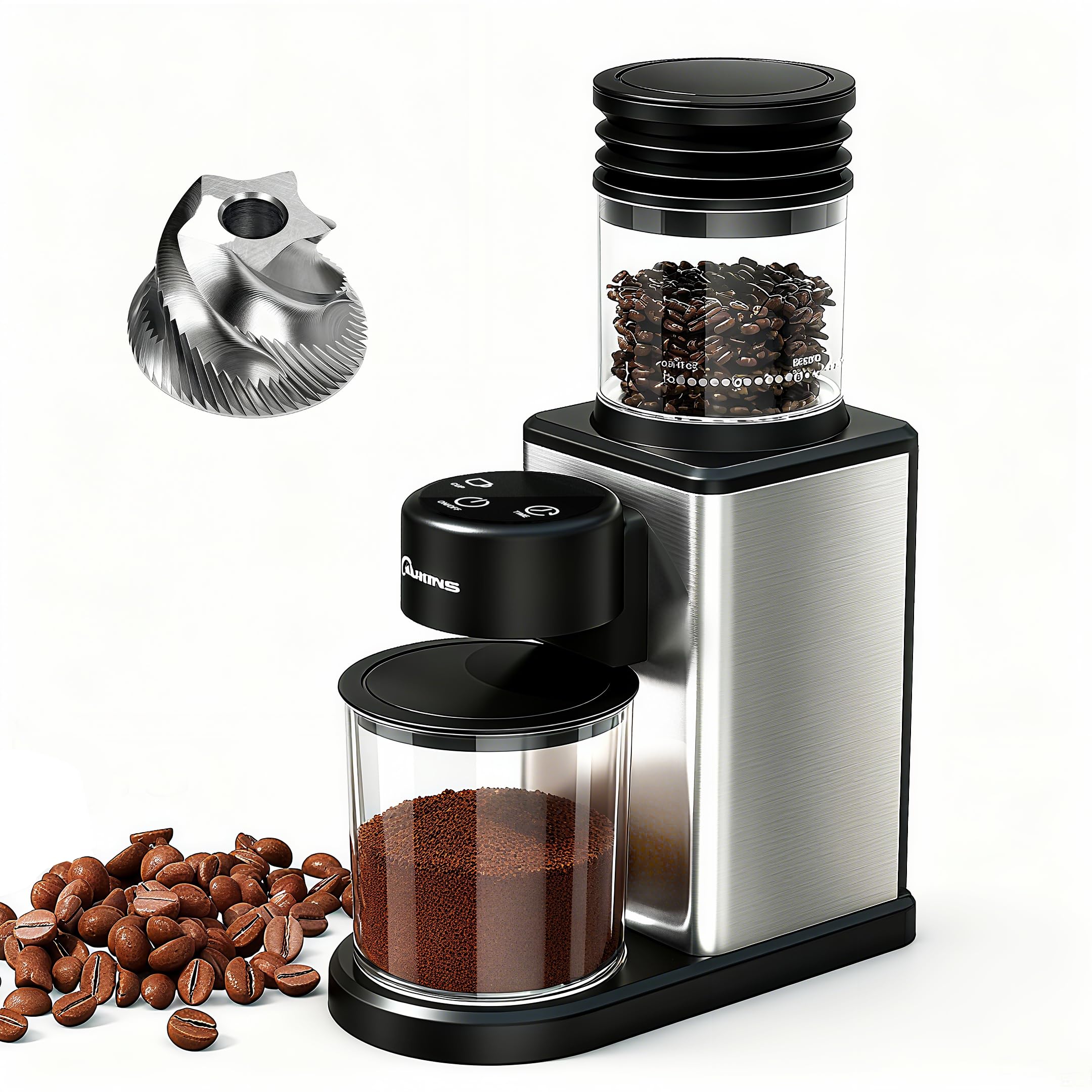 CAUKINS Electric Conical Burr Grinder