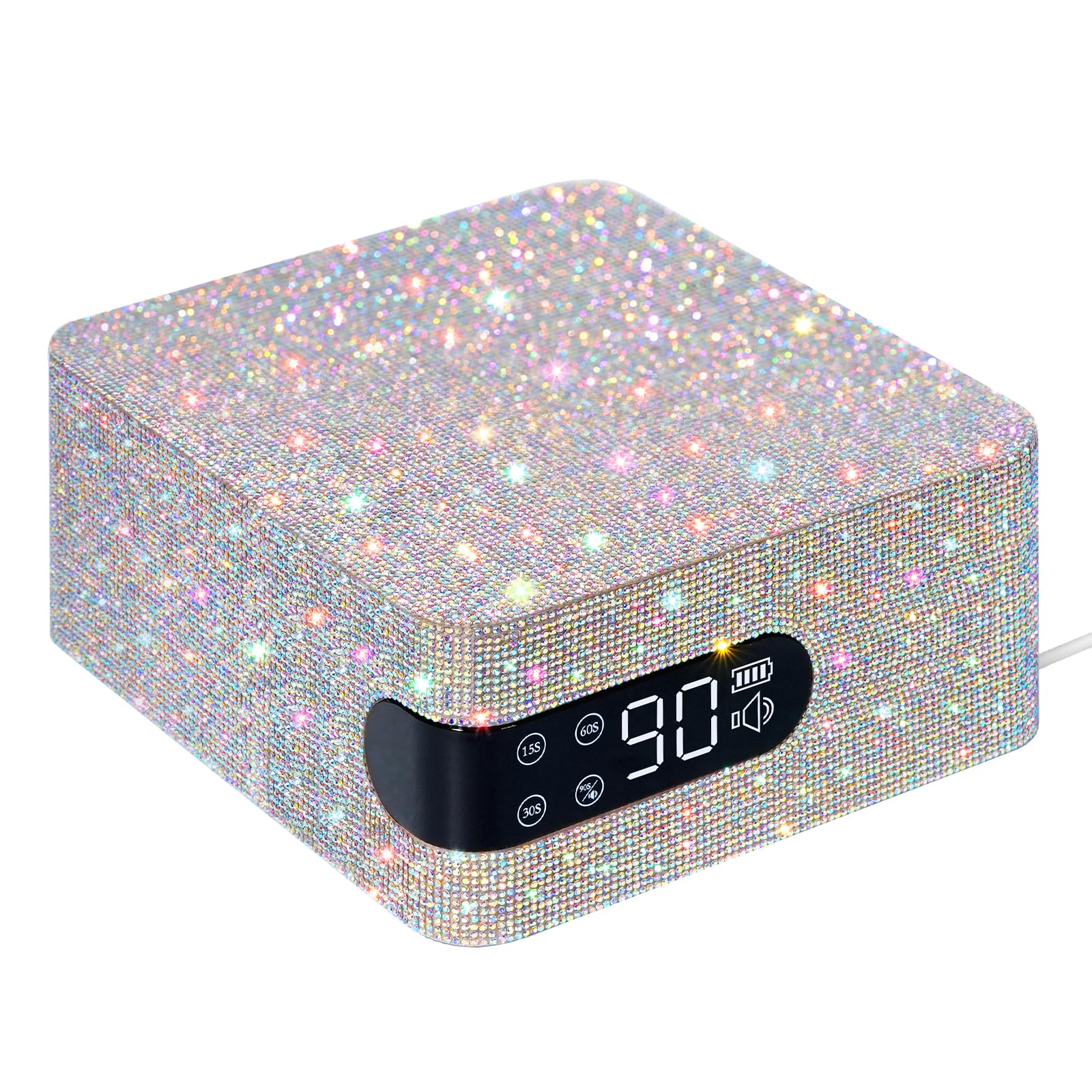 UV LED Nagellampe Professionelle 96w Gellampe für Gel-Polisch 3 Timern | CHRISTINE SHELLY Härtungsalternator mit automatischem Sensor und LCD-Anzeige für Zuhause und Nagelstudio Salon