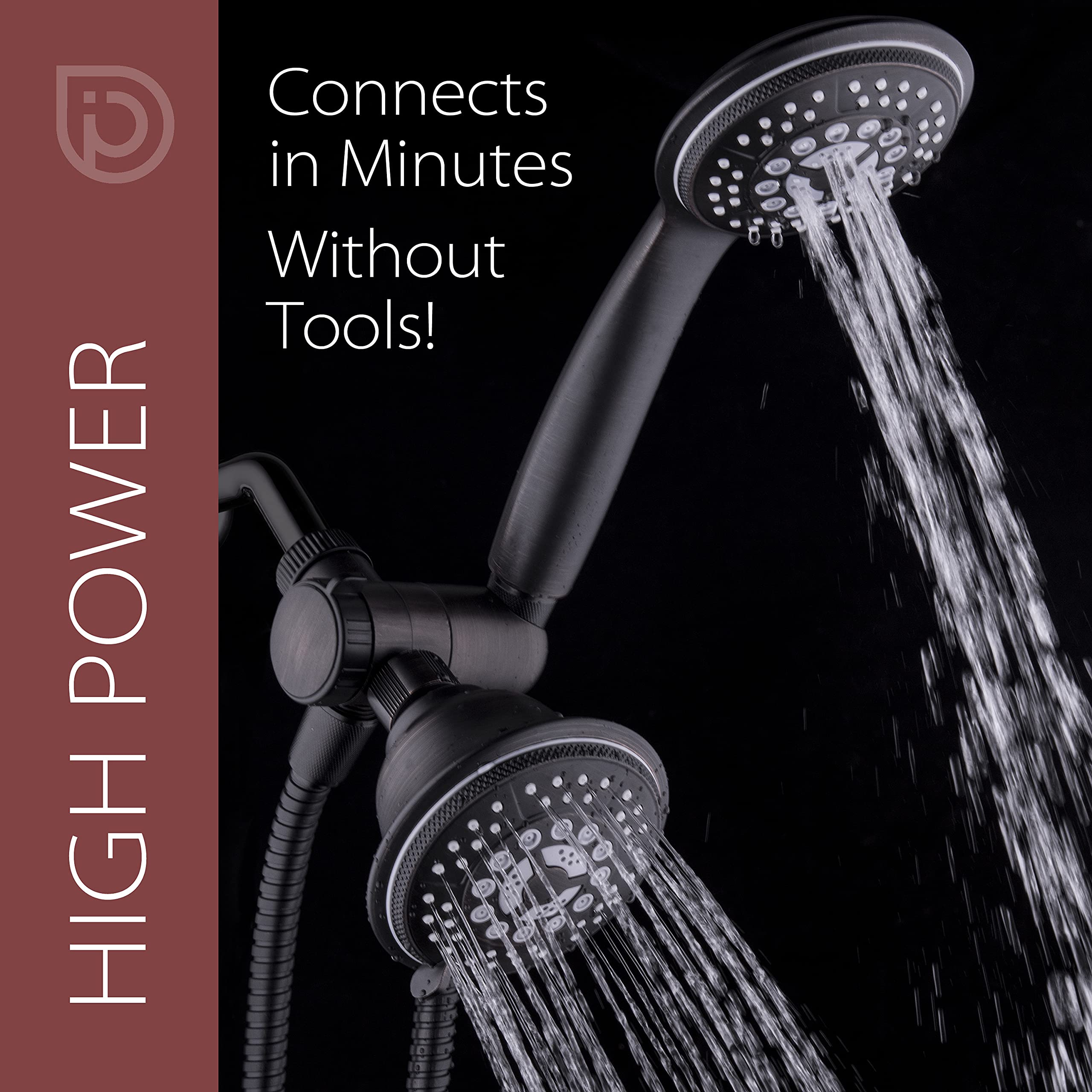Bright Showers Cabezal De Ducha De Lluvia De Alta Chrome Plated | Envío