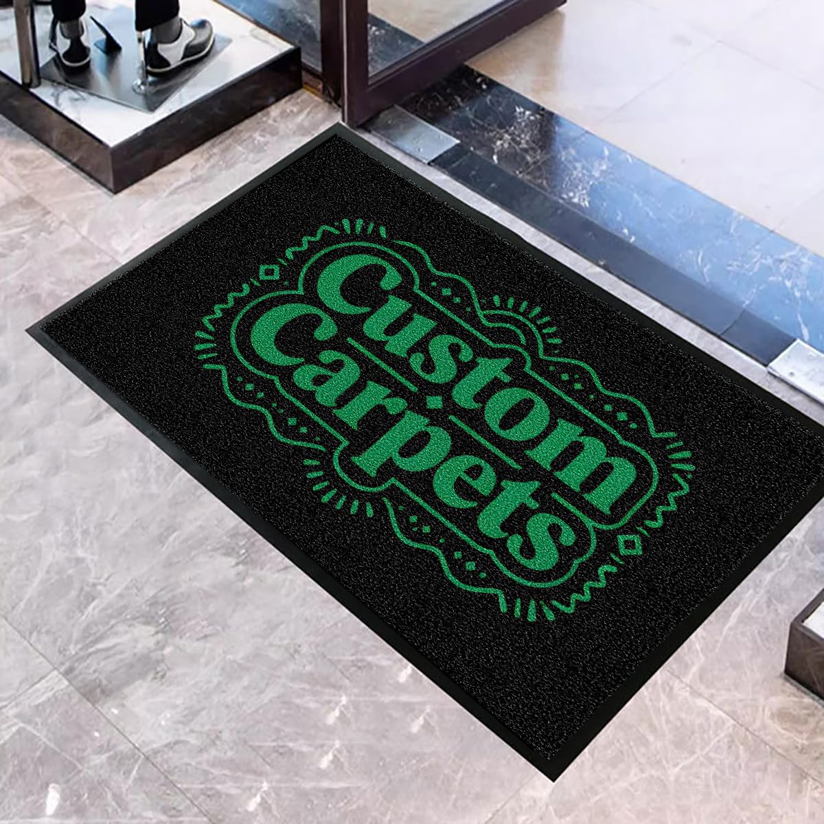 Felpudo Personalizado con Nombres, Texto, Personalizable Alfombras Personalizadas para la Entrada a casa, Antideslizante Personaliza Tu Felpudos para Pasillo,Cocina Exterior (120×60cm)