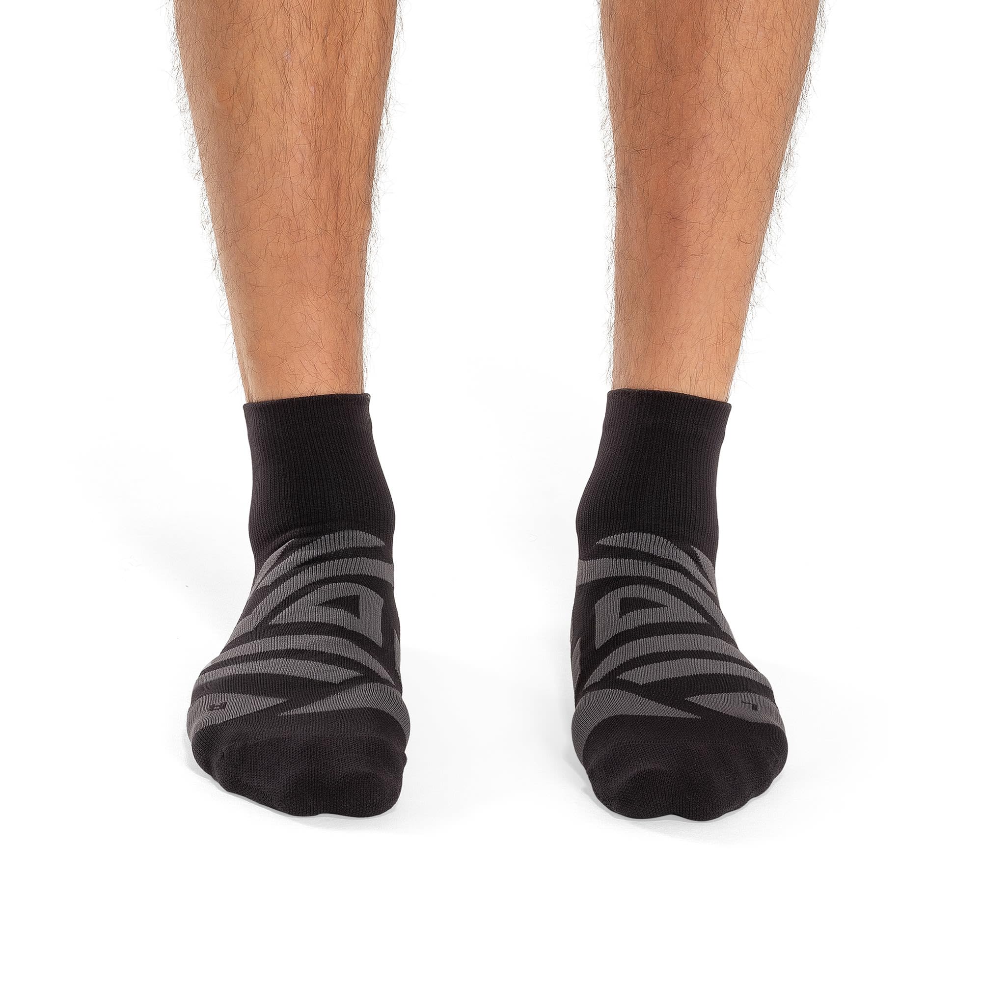 On Men's Performance Mid Socks, Black | Shadow, XL