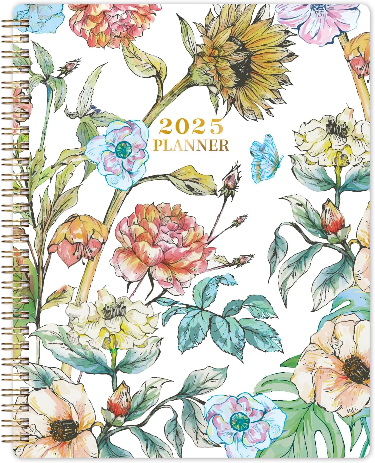 Bloom Daily Planners UNDATED Calendar Planner - Start Anytime, Monthly & Weekly Agenda With Tabs, Tan Leopard - View #11