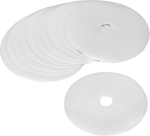 MECCANIXITY Anillo de mantillo de árbol de 16.5 pulgadas, protector de árbol no tejido, cubierta de plantas para control de malezas, barrera redonda