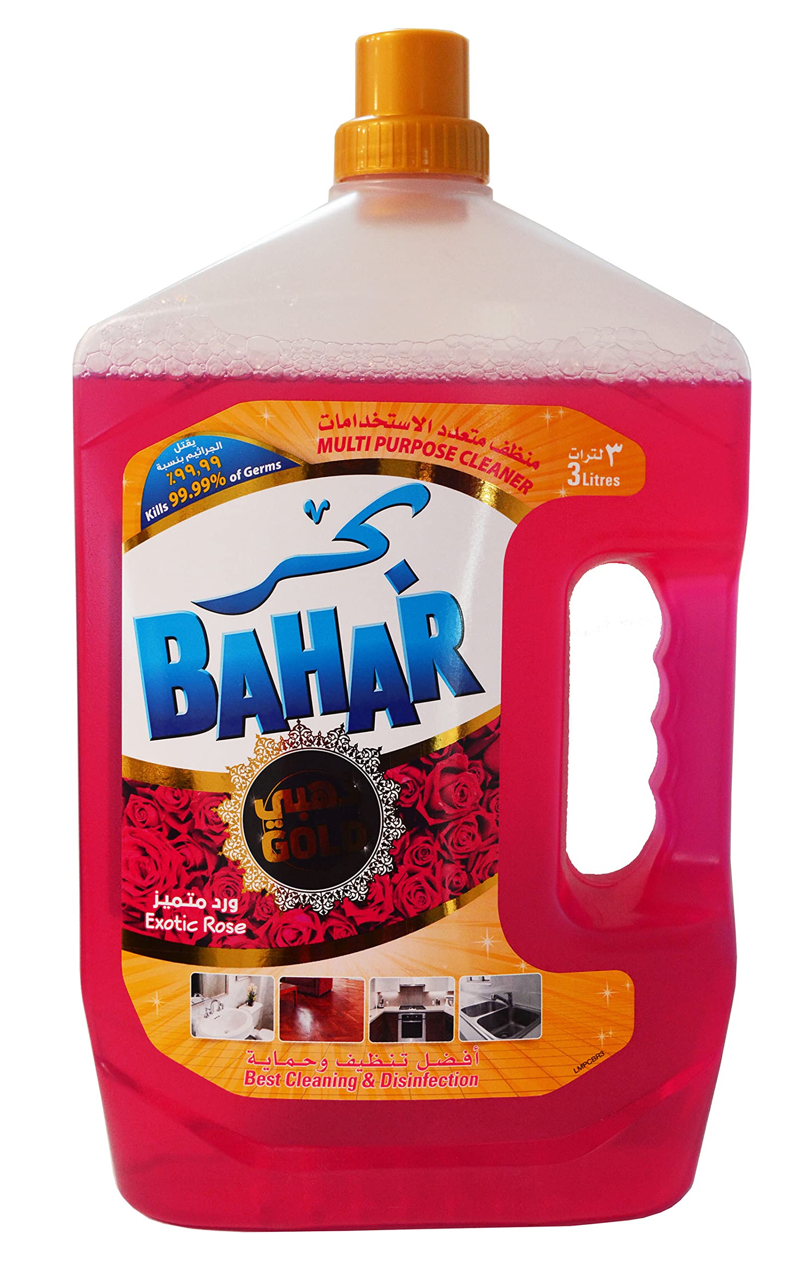 BaharGold Rose Cleaner Multi Disinfectant Liquid 3 Litre