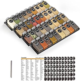 SpaceAid 36-Jar Spice Drawer Organizer