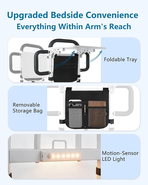 HOMCA Bed Rails for Elderly Adults Safety, Bed Assit Rail for Senoirs