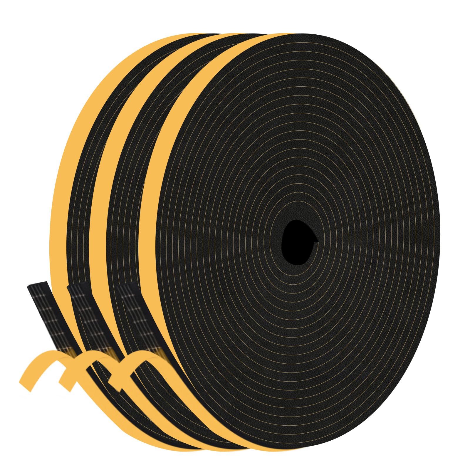 TriXcelent Draft Excluder for Doors, Foam Tape, Strong Adhesive Seal Strip