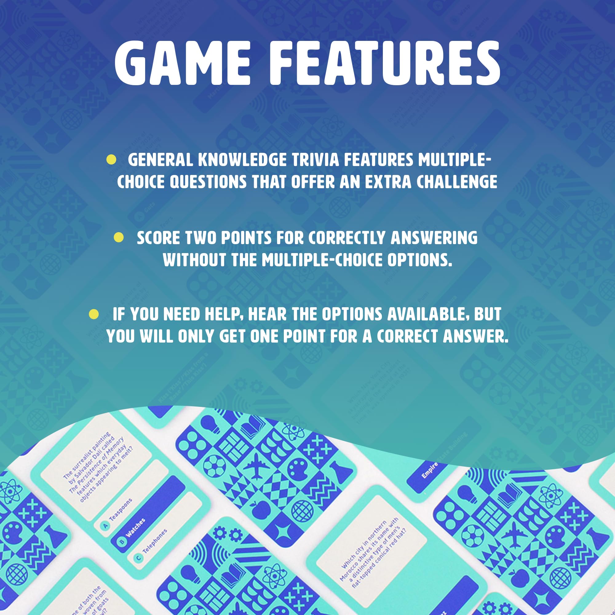 Ginger Fox Ultimate General Knowledge Quiz gioco di carte per bambini dai 14 anni in su domande divertenti ed educative per gli appassionati di quiz, ideale per serate di gioco in famiglia e feste