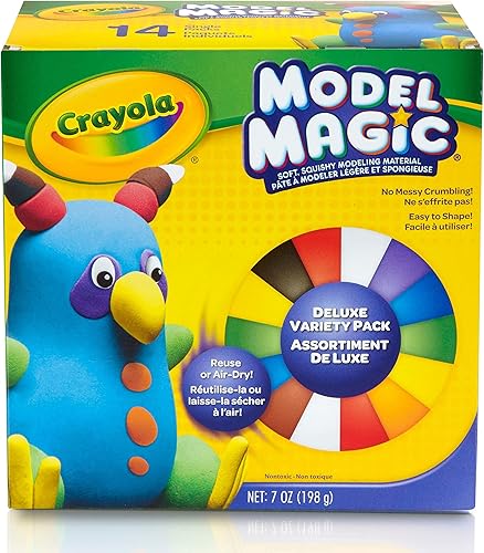 Crayola juego Model Magic Deluxe con variedad 14 paquetes individuales 7oz Paquete de 10 Variados