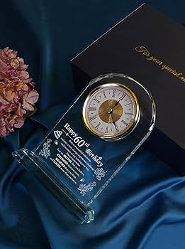Ornalrist Happy 60th Birthday Quartz Clock Gifts For Women | FindTheDeal