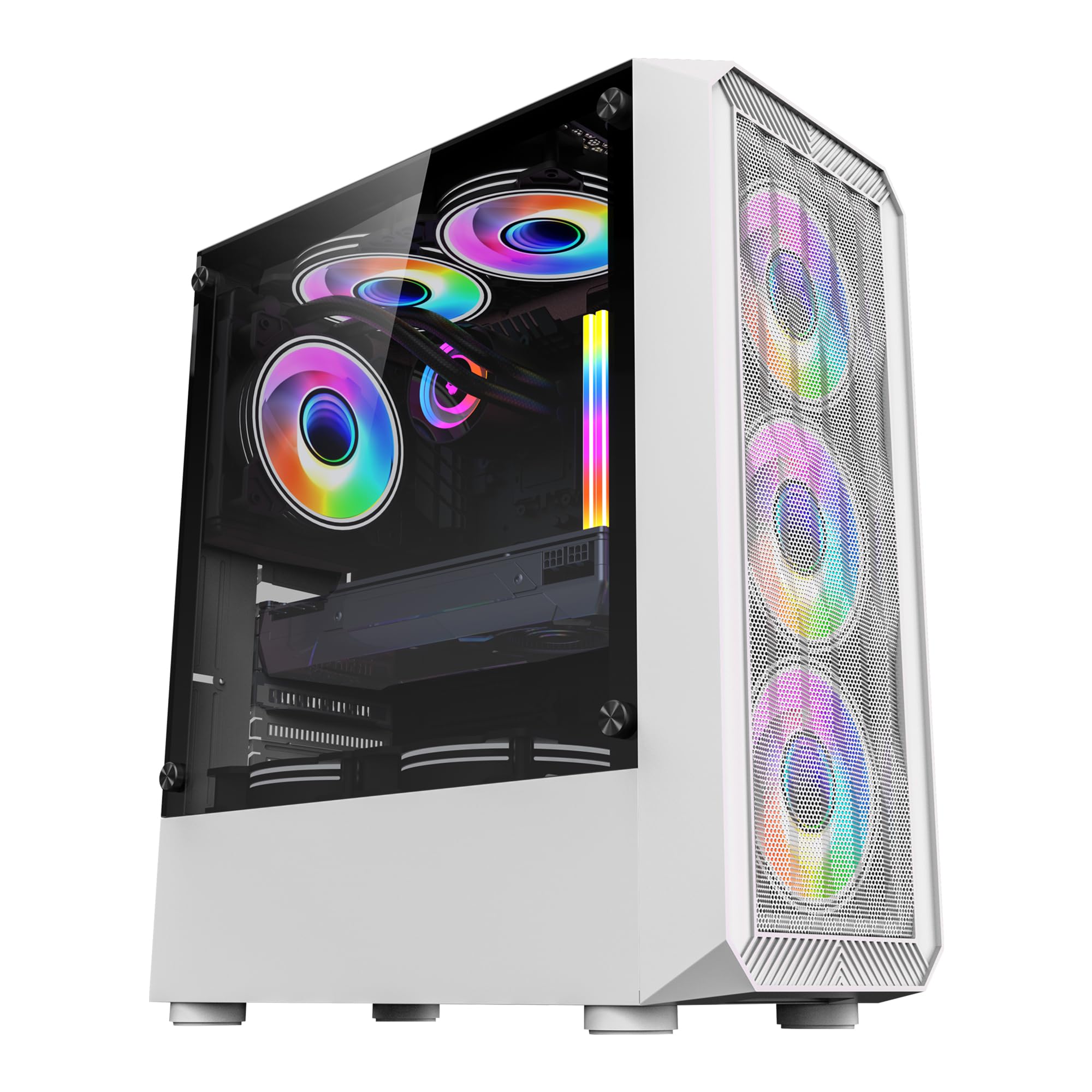 Artis G8322W Computer Gaming Cabinet Support Full ATX, Micro ATX Motherboard, 3 x 120mm RGB Fan (B0C9T8TW1F) Amazon Price History, Amazon Price Tracker