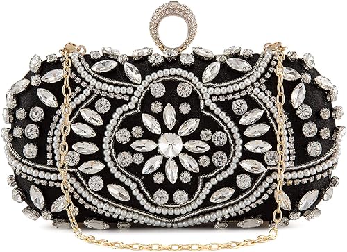 Tanpell Bolso de fiesta de noche de diamantes de moda para mujer