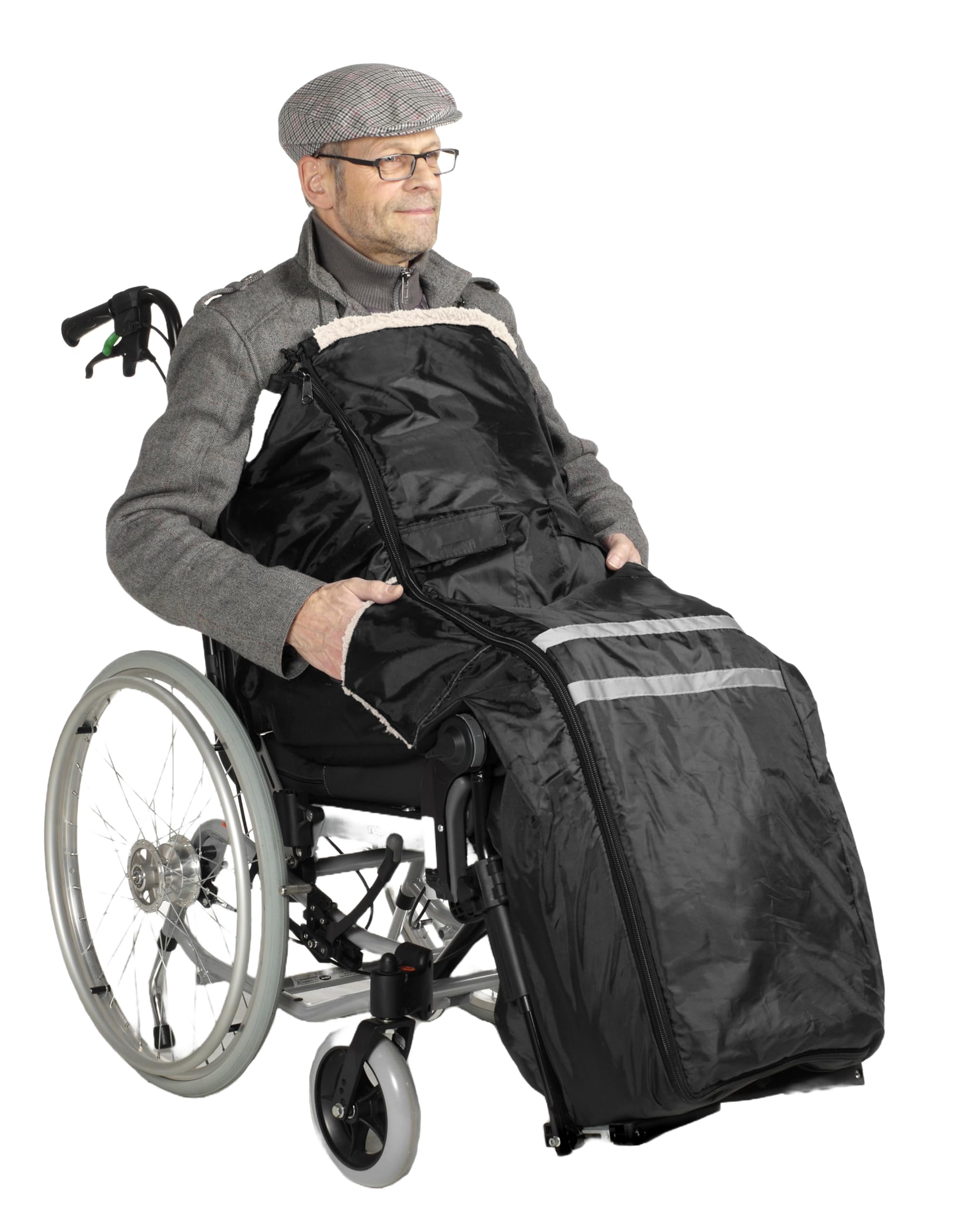 Sacco impermeabile per sedia a rotelle (Antrahzit-nero)