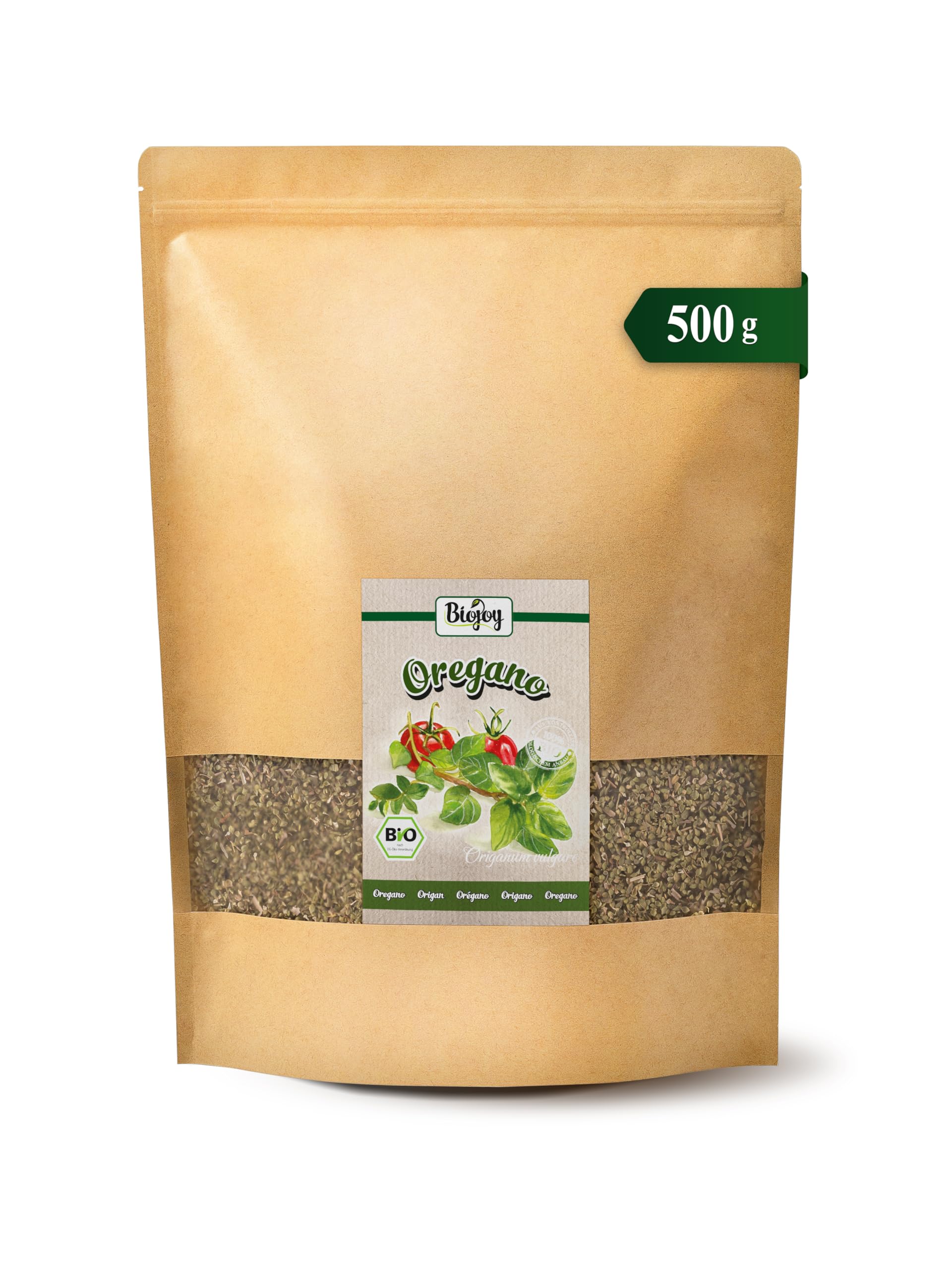 Biojoy Origan BIO (500 g), séché et frotté, sans additifs (Origanum vulgare)