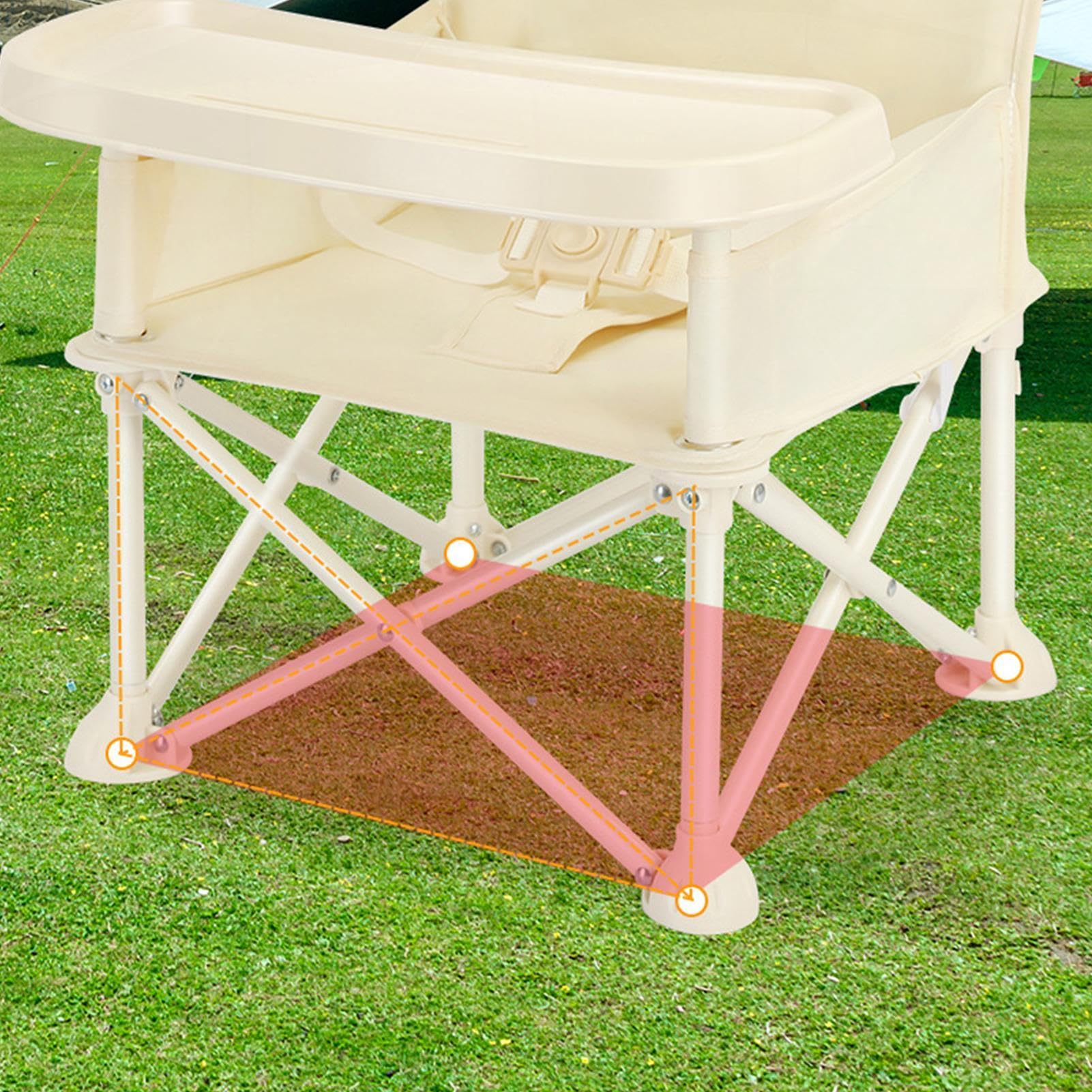 Chaise De Plage De Camping | Rehausseur Pliable Portable Pour Bébé | Chaise D'alimentation Pour Tout-petits, Chaise D'appoint De Voyage Pour Bébés, Chaise D'appoint De Pique-nique, Chaise D'alimentati