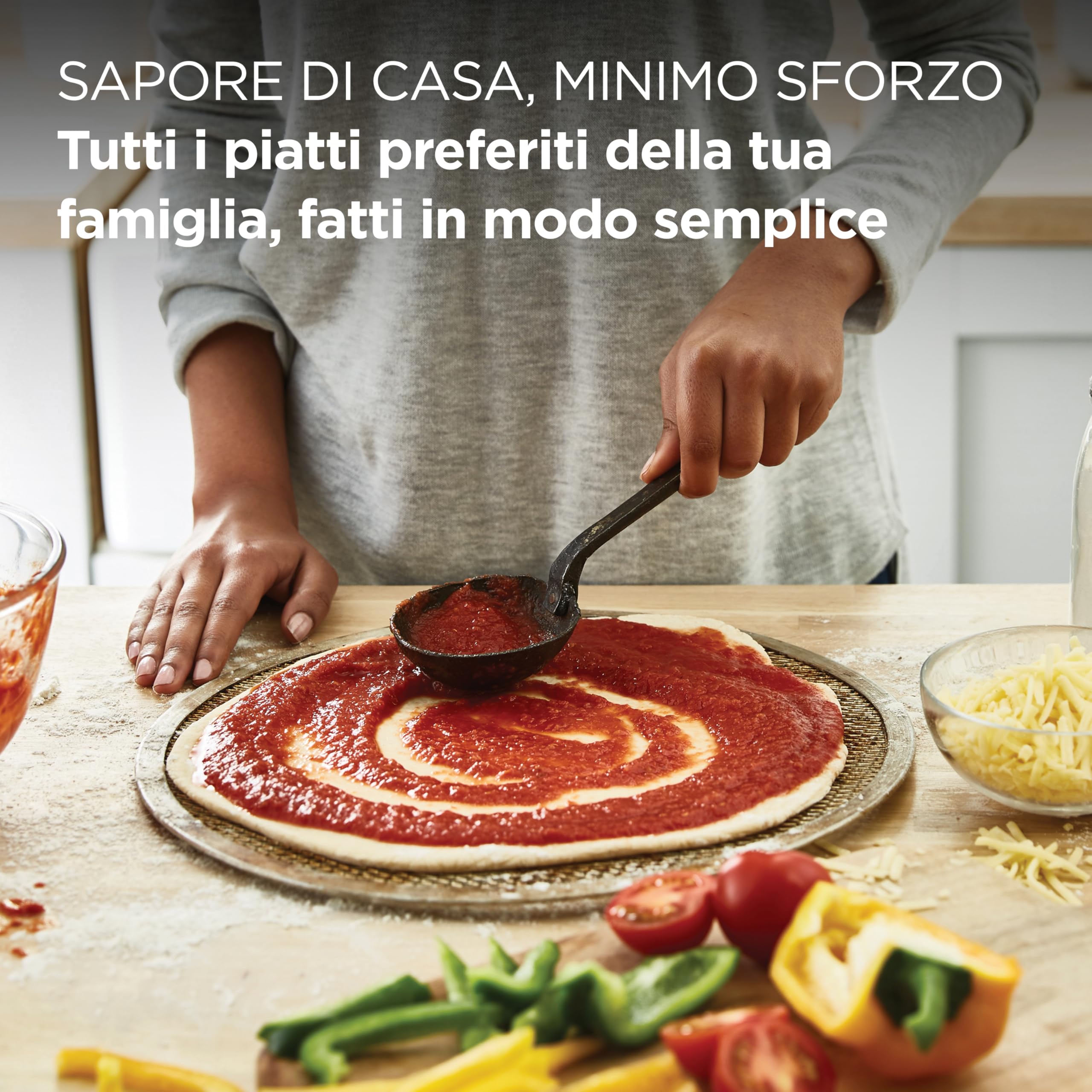 Kenwood Multi Tasker – Impastatrice Planetaria con Testa Sollevabile, Ciotola 4,3L, Capacità 1,7 kg Impasto, con accessorio Frullatore, Attacco Accessori e Paraschizzi, Bianca (KHC30.000WH)