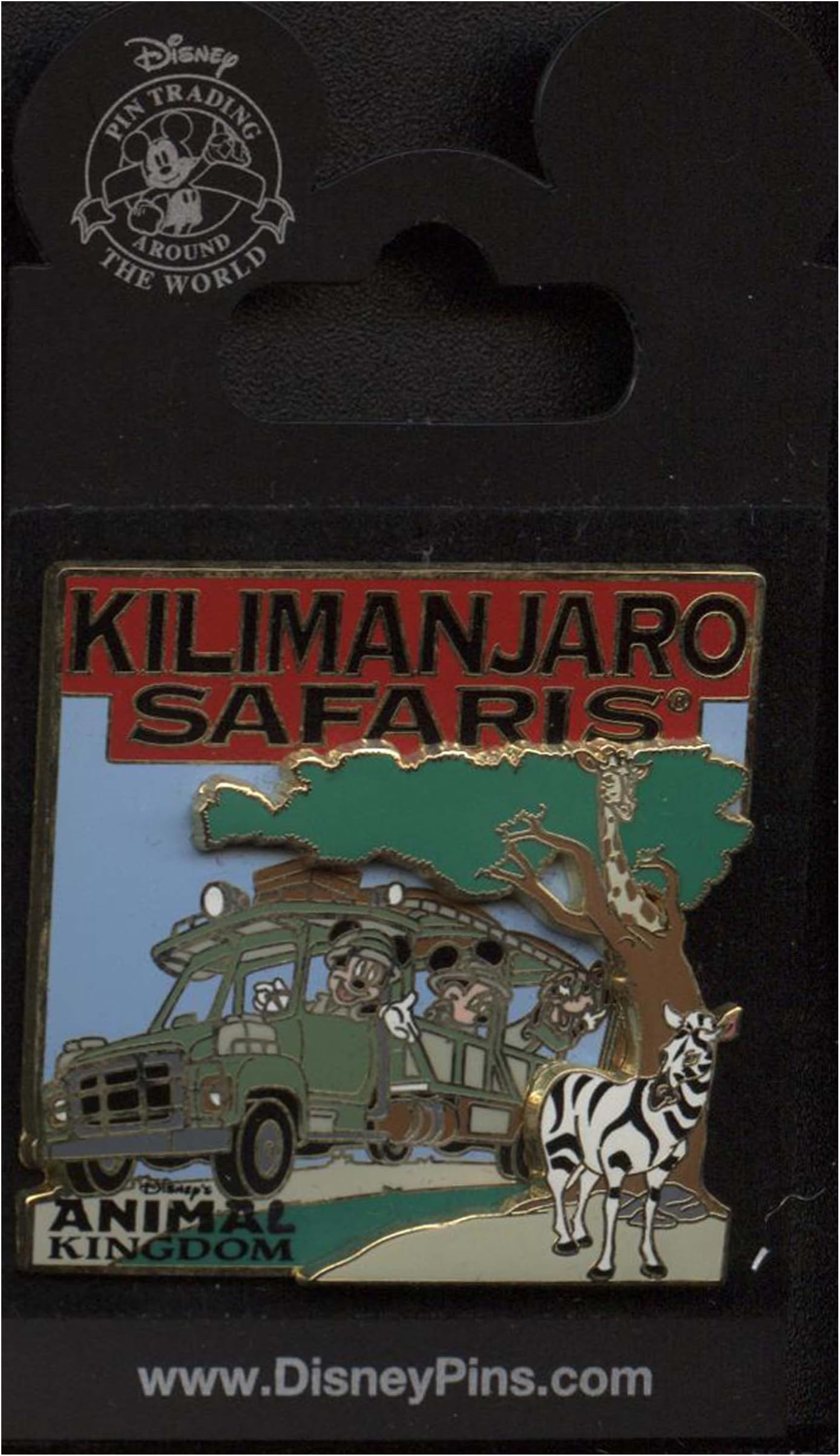 Disney Pin #63448: WDW - Kilimanjaro Safaris Expedition - Mickey, Minnie and Goofy