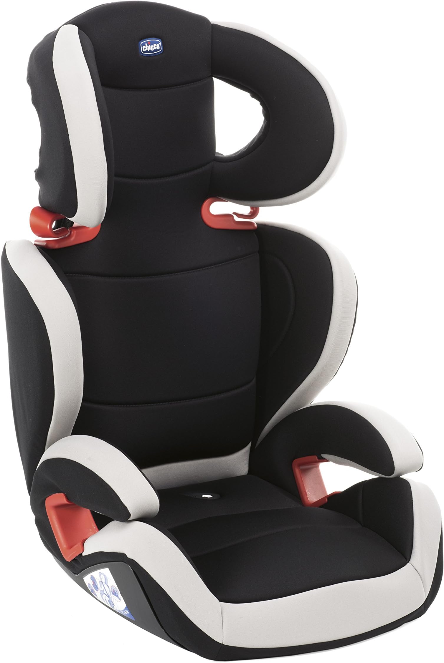 Chicco Key 23 Car Child Seat 15-36 kg, Adjustable Child Seat Group 2/3 for Children from 3-12 Years, with Adjustable Height and Width, Black Night