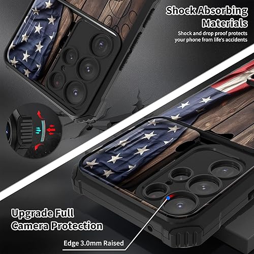 Miniatura 6 de Funda para Samsung Galaxy S23 Ultra con soporte y protector de lente de cámara para Samsung Galaxy S23 Ultra Funda con protector de pantalla de