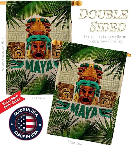 Miniatura 3 de Maya House - Juego de bandera de águila regional de México, Estados Unidos Mexicano, país, decoración de área, pequeño jardín, patio, regalo de