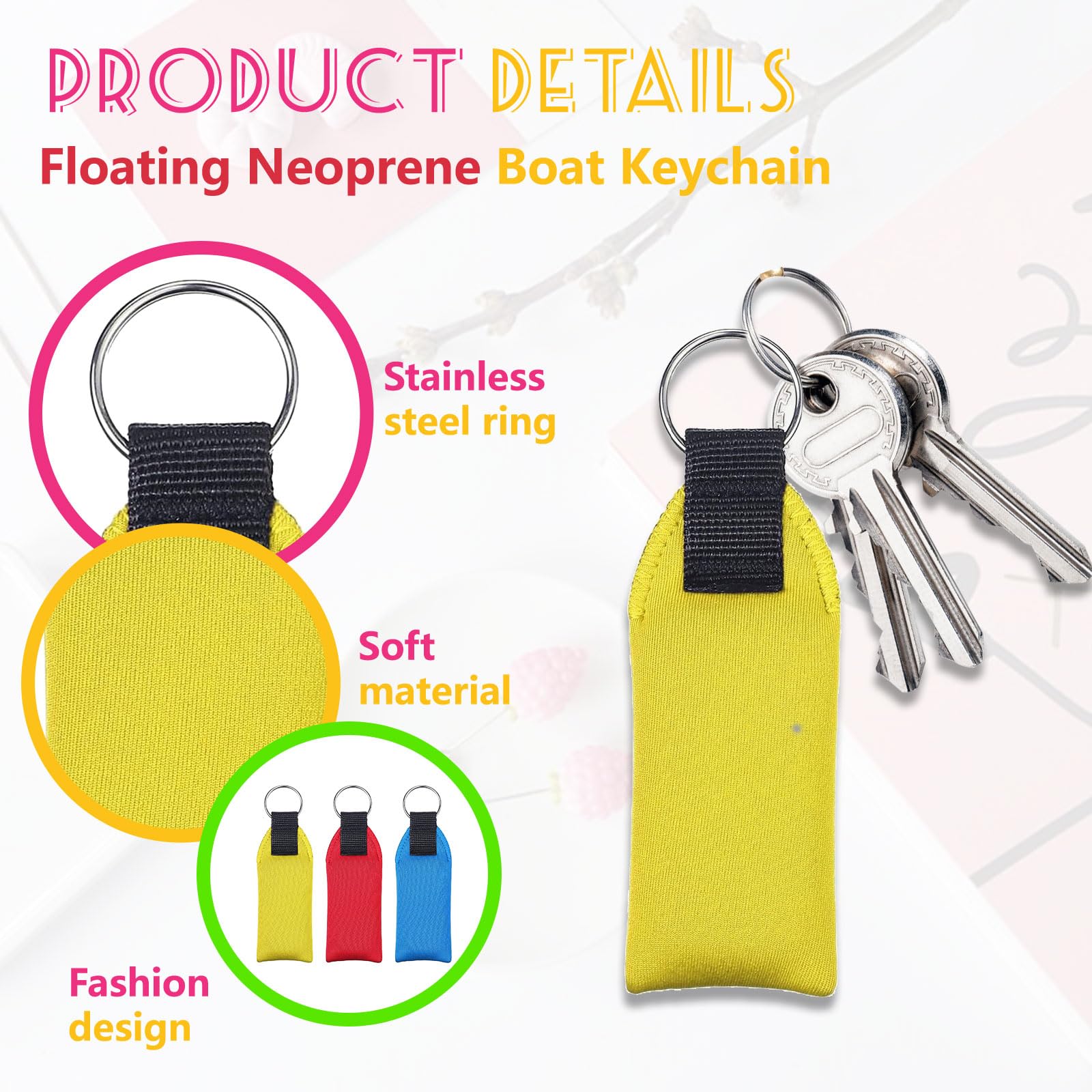 Gosknor 2 Bateau Porte-Clés Flottantes, Portachiavi In Neoprene