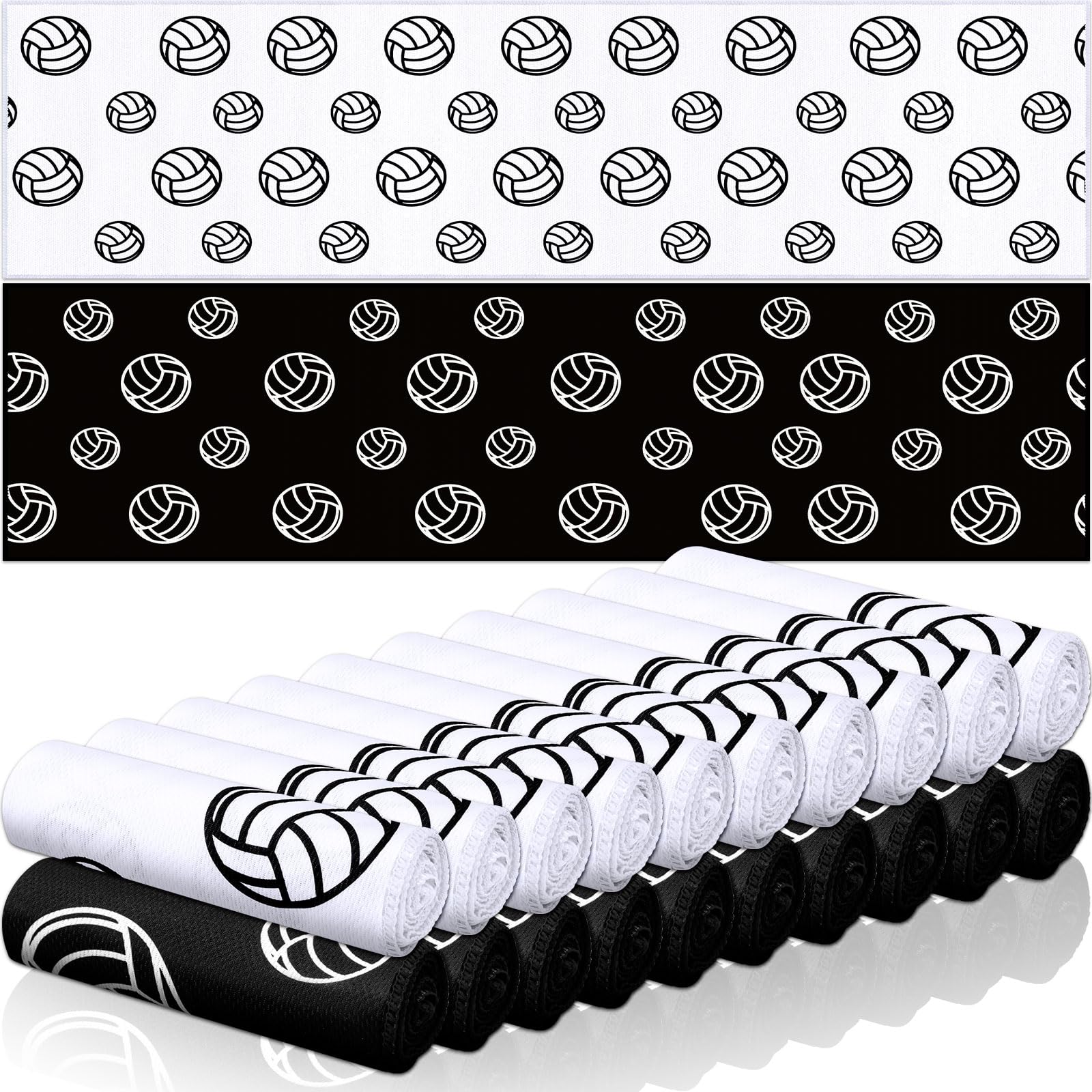 Asciugamani rinfrescanti sportivi da baseball, basket, softball, traspirante, 101 x 30 cm, asciugamano in microfibra per ghiaccio, ad asciugatura rapida, per sport, feste, regali di squadra (nero,
