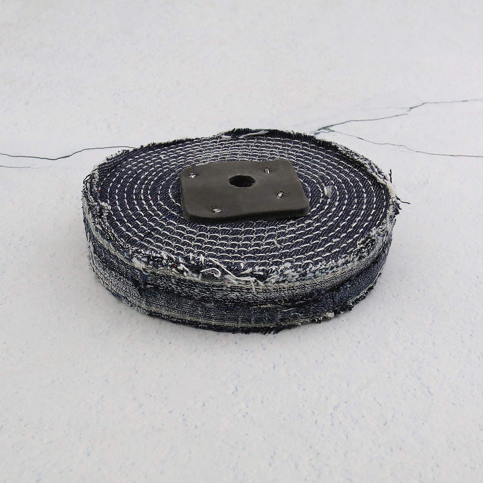Lot de 2 Roues de Polissage Disque Outil de Polissage en Acier Inoxydable pour Bijoux en Métal 15,2 x 2,5 cm