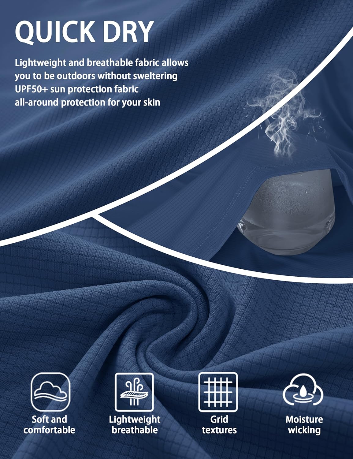 MAGCOMSEN Mens Sun Shirts UPF 50+ Long Sleeve Lightweight Hoodie Quick Dry Performance Workout Hiking Athletic Shirt - Image 3