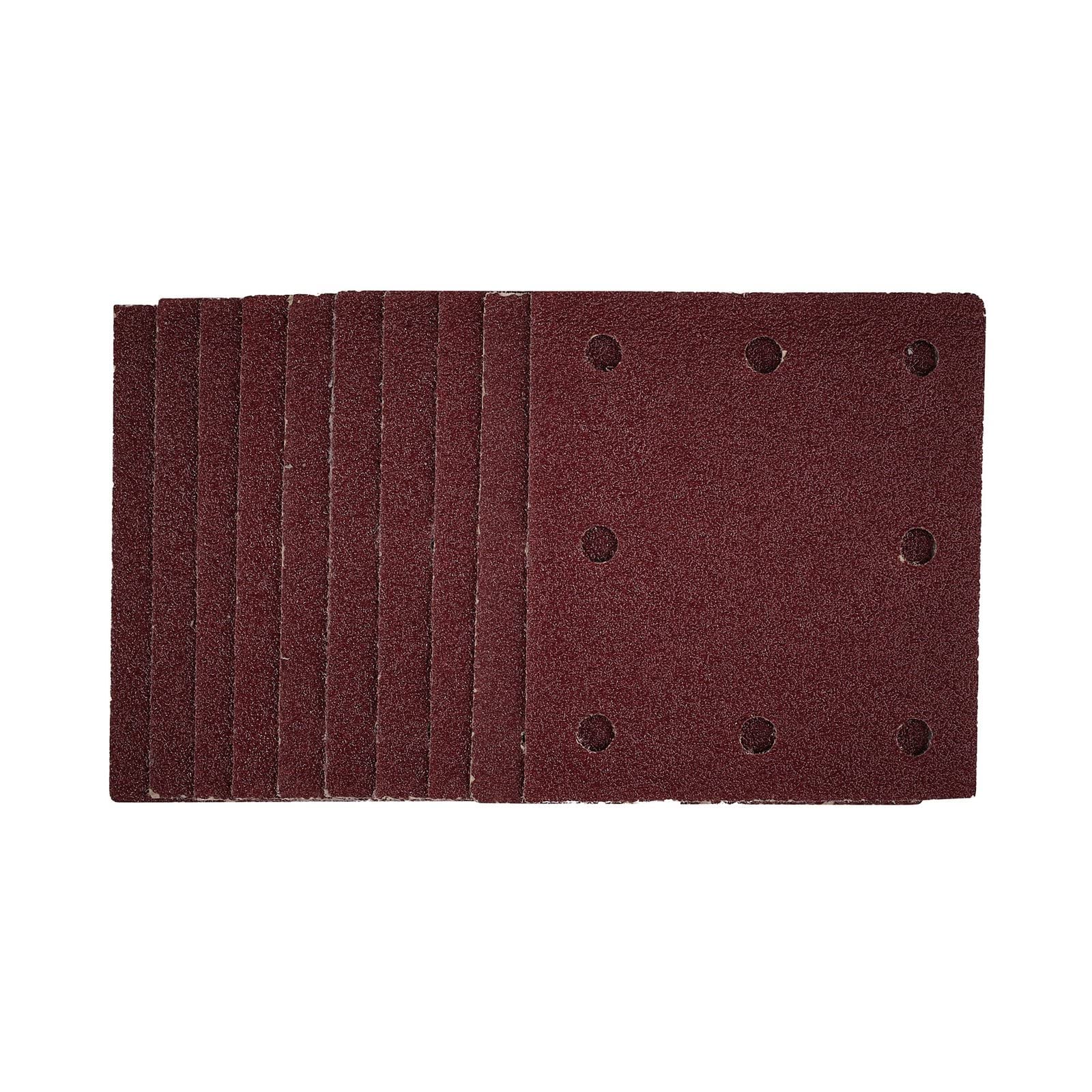 Draper 52388 1/4 Sanding Sheets with Hook and Loop 115 x 105mm 40 Grit (Pack of