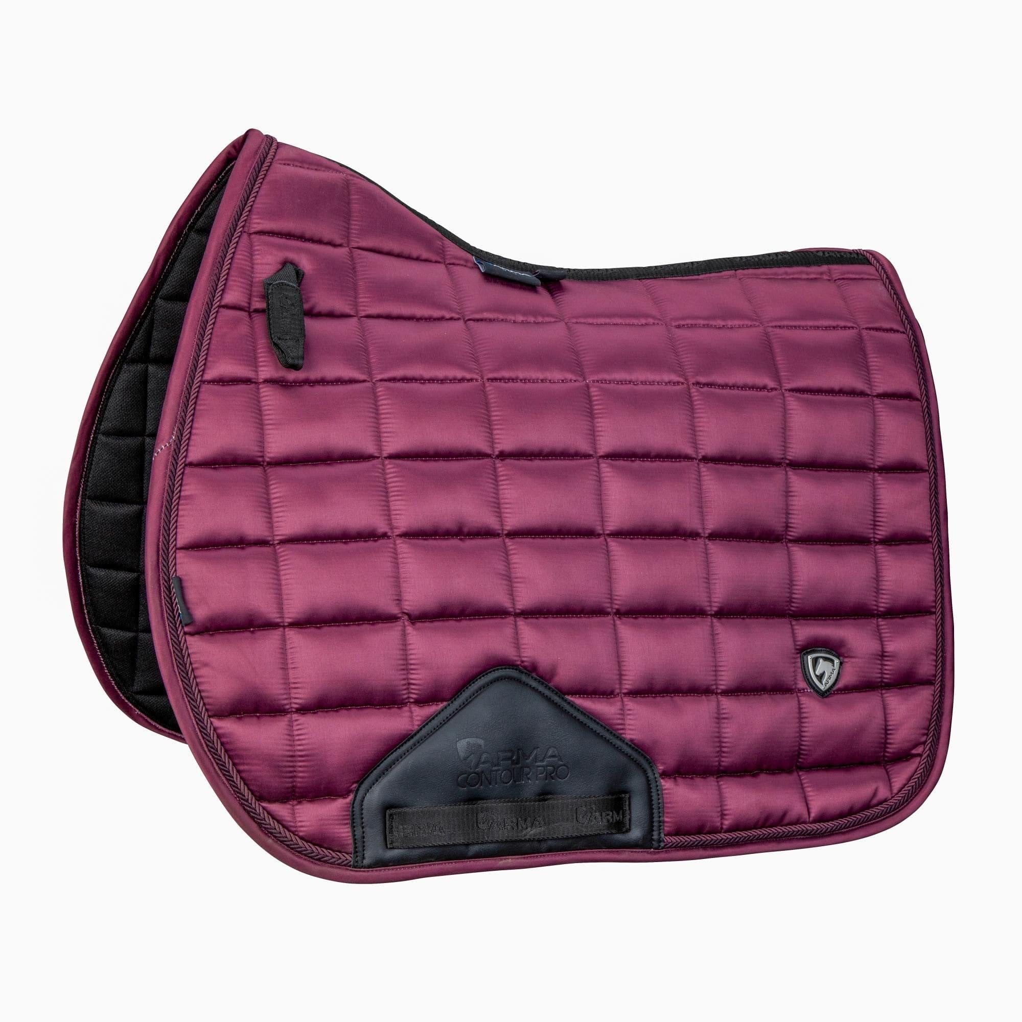 Shires ARMA Eltar Satin GP Saddlecloth - Black Cherry 15-16.5"