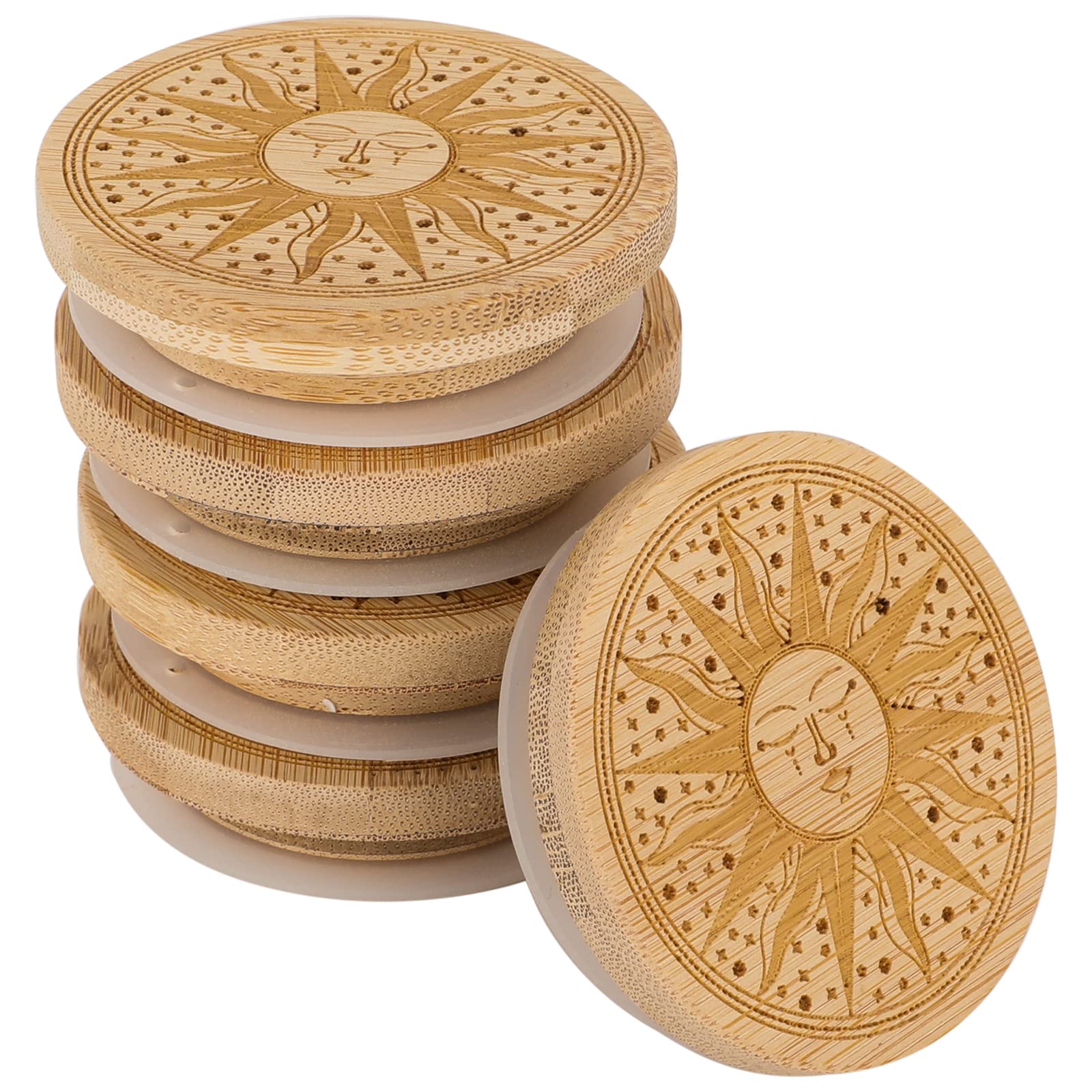 Buy Oui Yogurt Jar Lids 6 Pack Bamboo Jar Lids for Oui Yogurt Jars