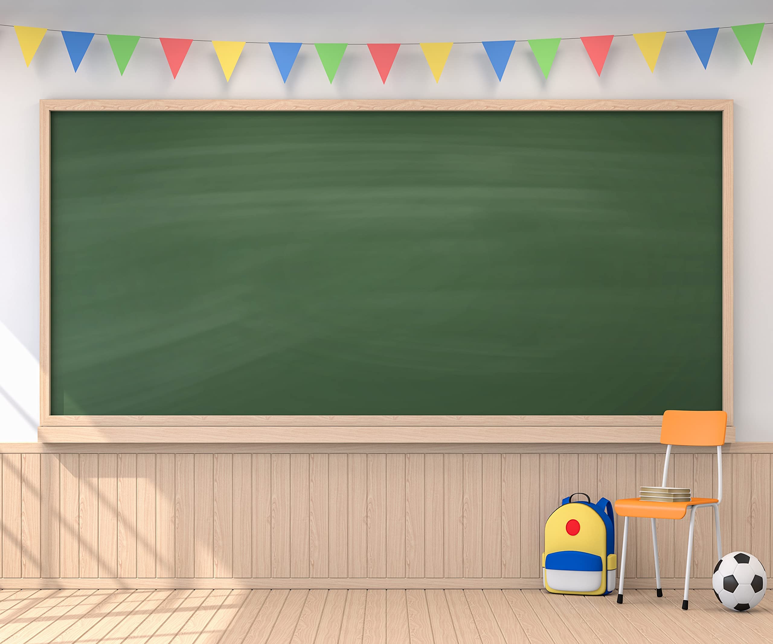 10x8ft Tessuto Scuola Sfondo Fotografia Aula Interno Lavagna Parete in legno Asilo Studenti delle scuole medie Apprendimento online Scena virtuale Foto Video Corso Puntelli di sfondo