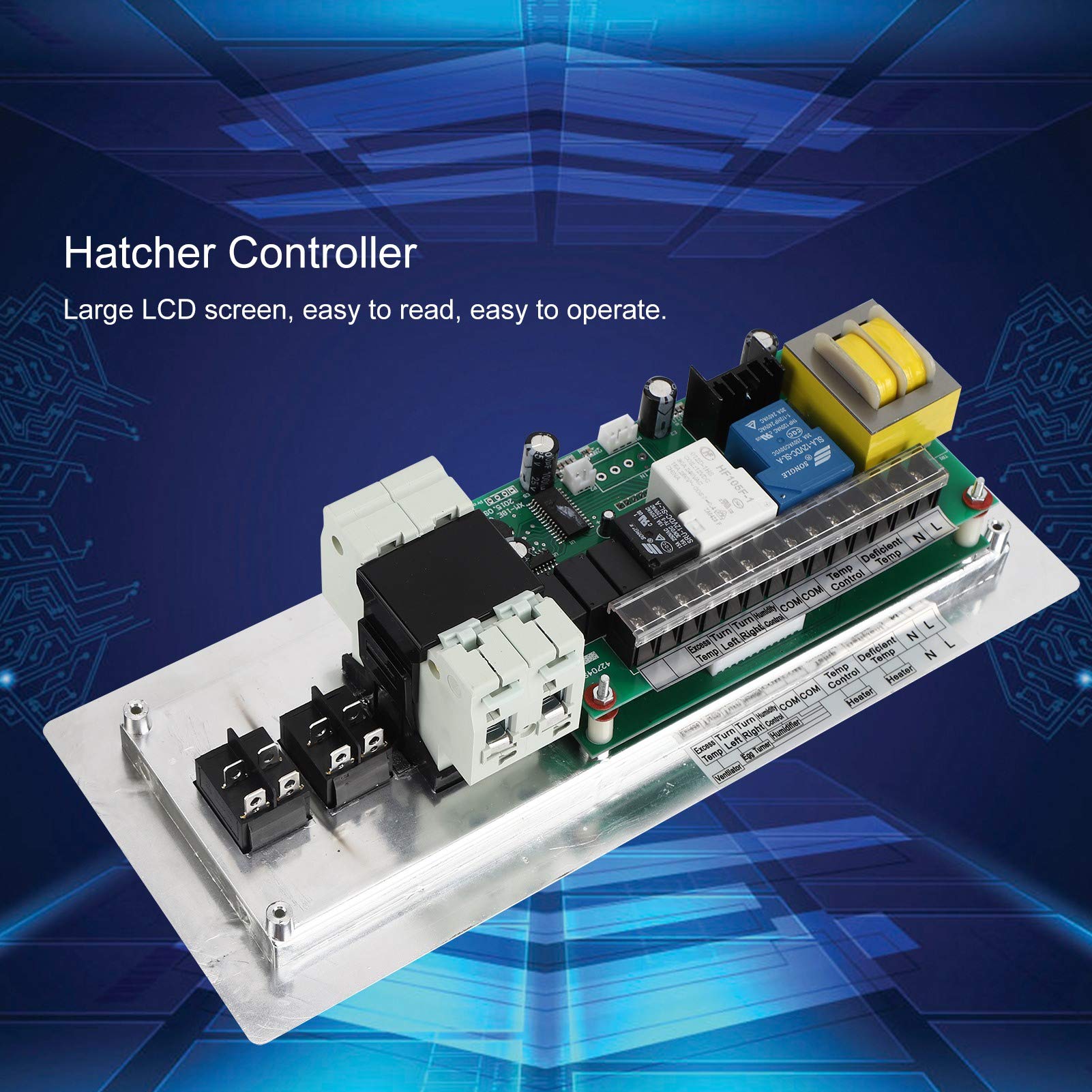 Automatic Egg Incubator Controller Digital Temperature Humidity Controller High Accuracy LCD Screen Controller Accessory for Chickens Geese Quail Ducks180240V