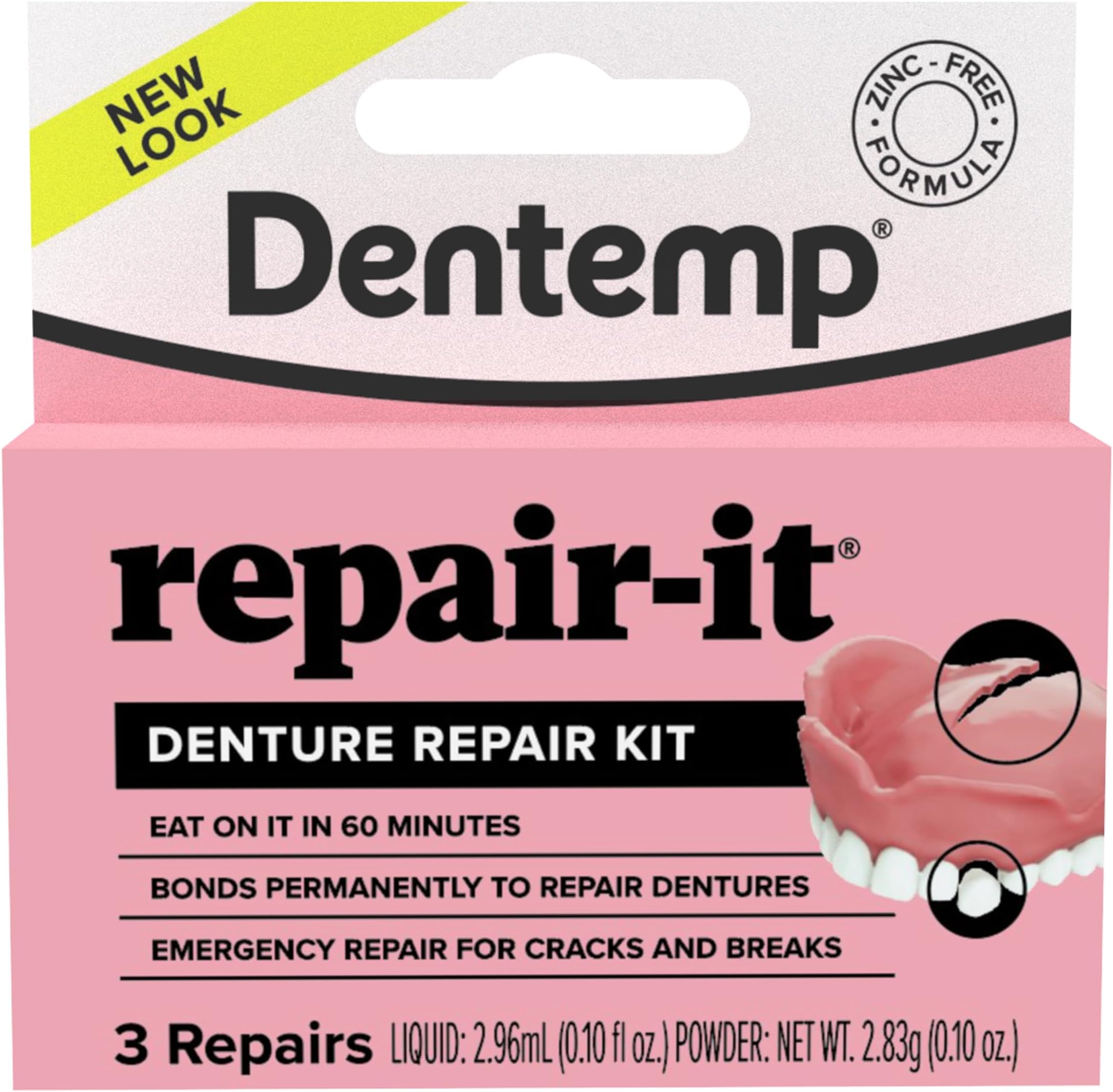D.O.C. Repair-It Advanced Formula Denture Repair Kit 3 ea