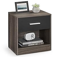 VASAGLE Comodino, Tavolino con Cassetto