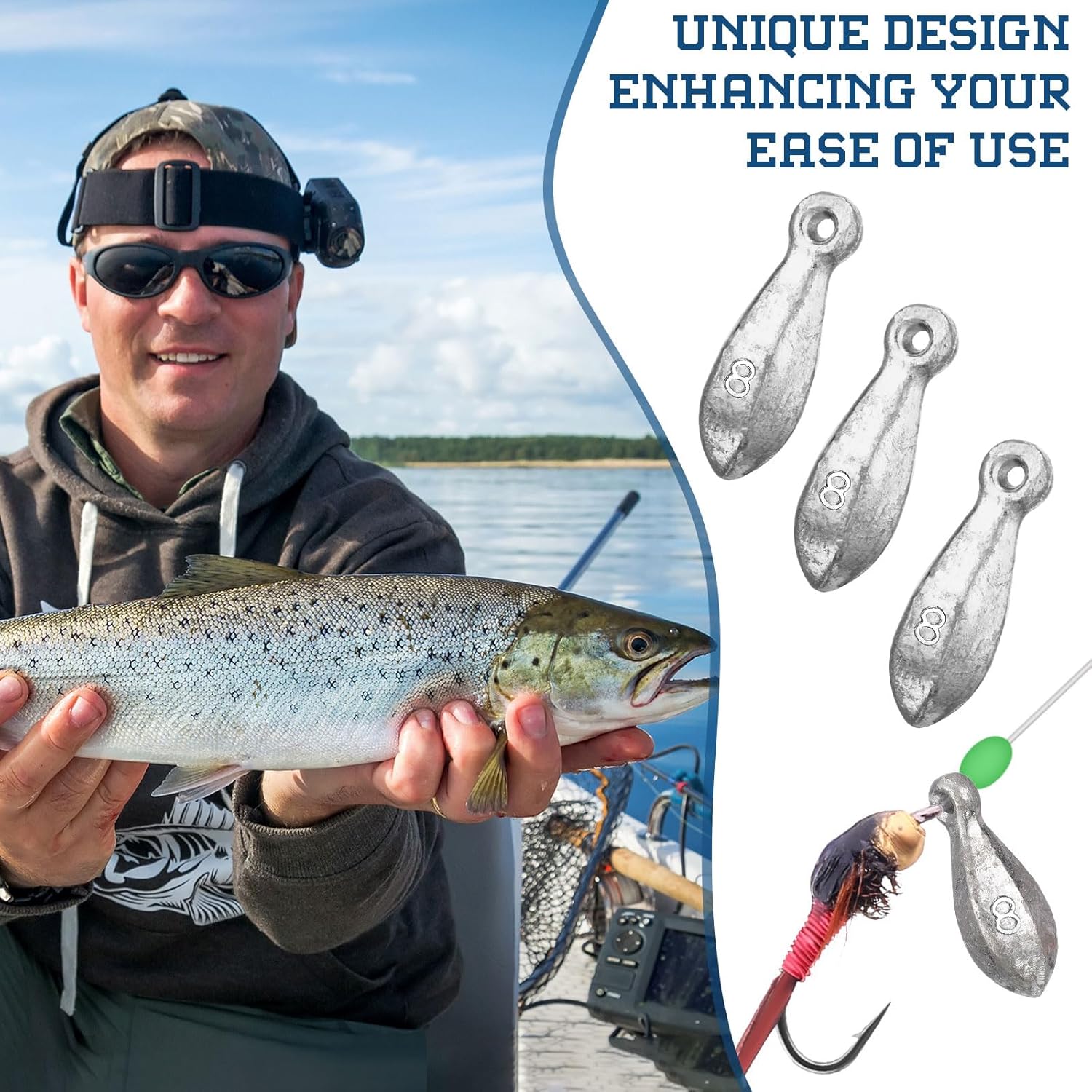 18 Pcs Bank Sinker Fishing Sinkers Weights Bank Weights for Ocean Saltwater Freshwater Surf Bass Catfish Fishing Casting Gear Tackle