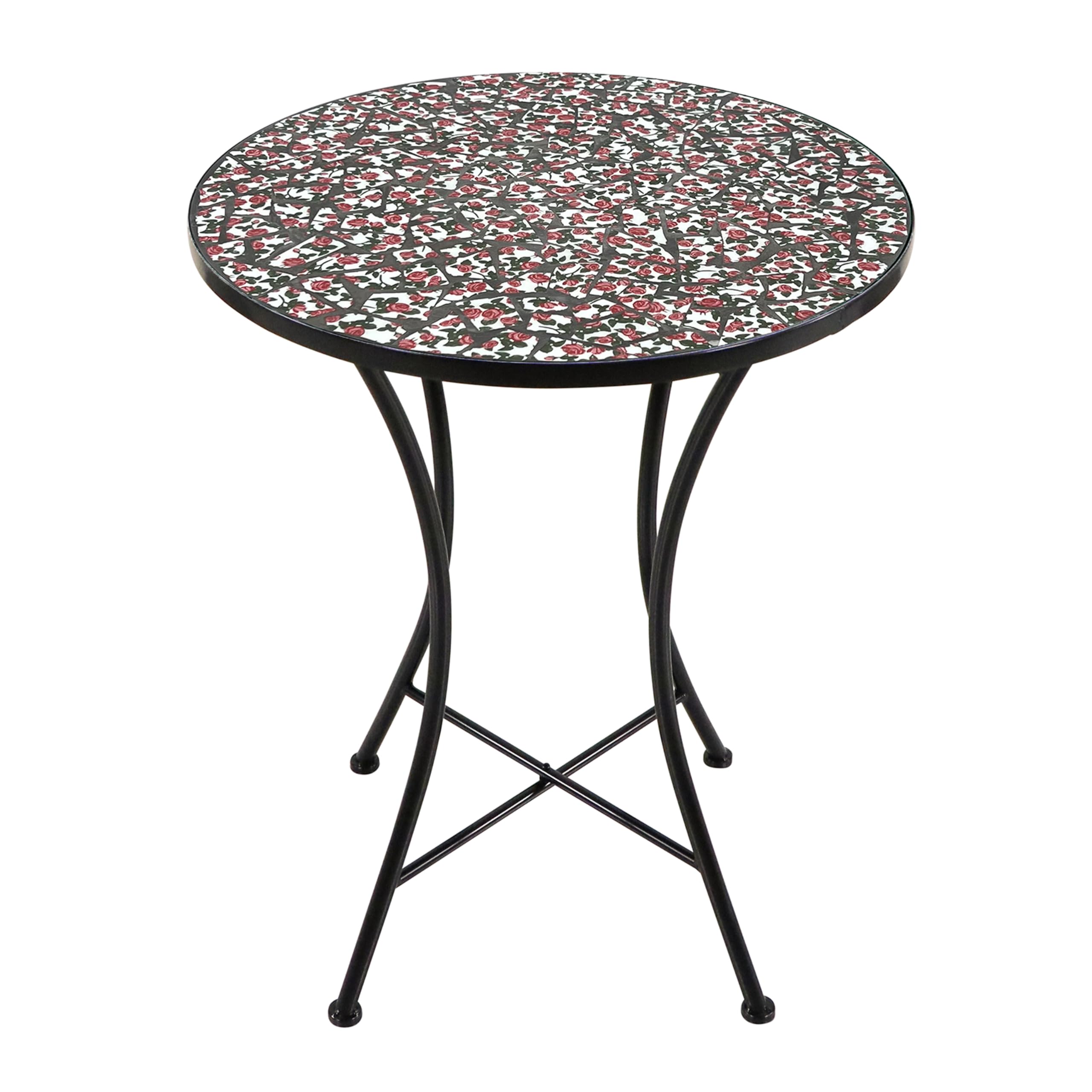 AXI Amélie Table et chaises bistrot, 2 Chaises 1 Table, Ensemble Bistro Extérieur Rose Rose | Salon De Jardin Bistrot, Table Bistrot Mosaique pour Jardin/Balcon/Terrasse