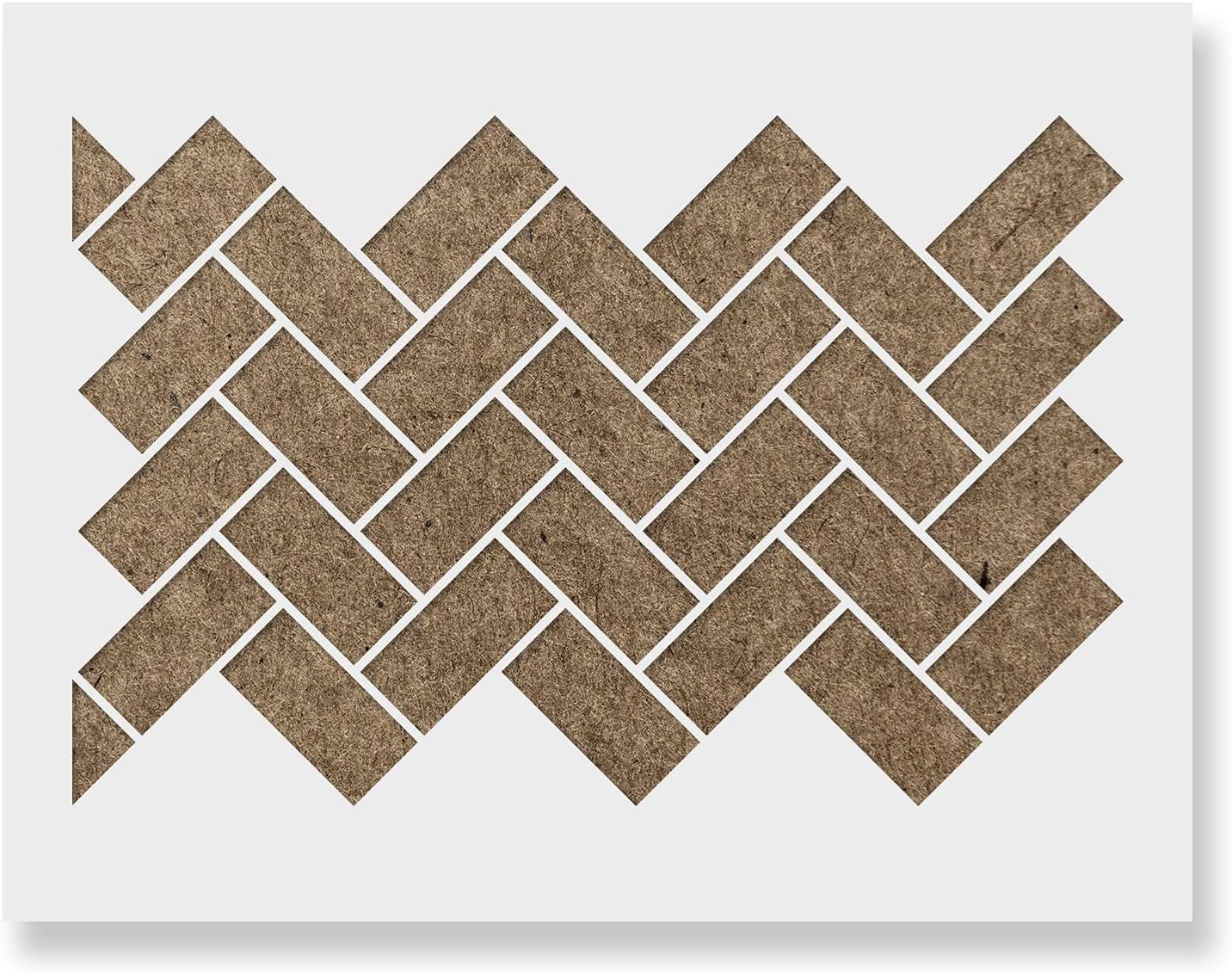 Basic Brick Angle Pattern Wall Stencil - Decorate Your Home for Less - Use This Large Wall Stencil to Add A Designer Touch to Your Room!